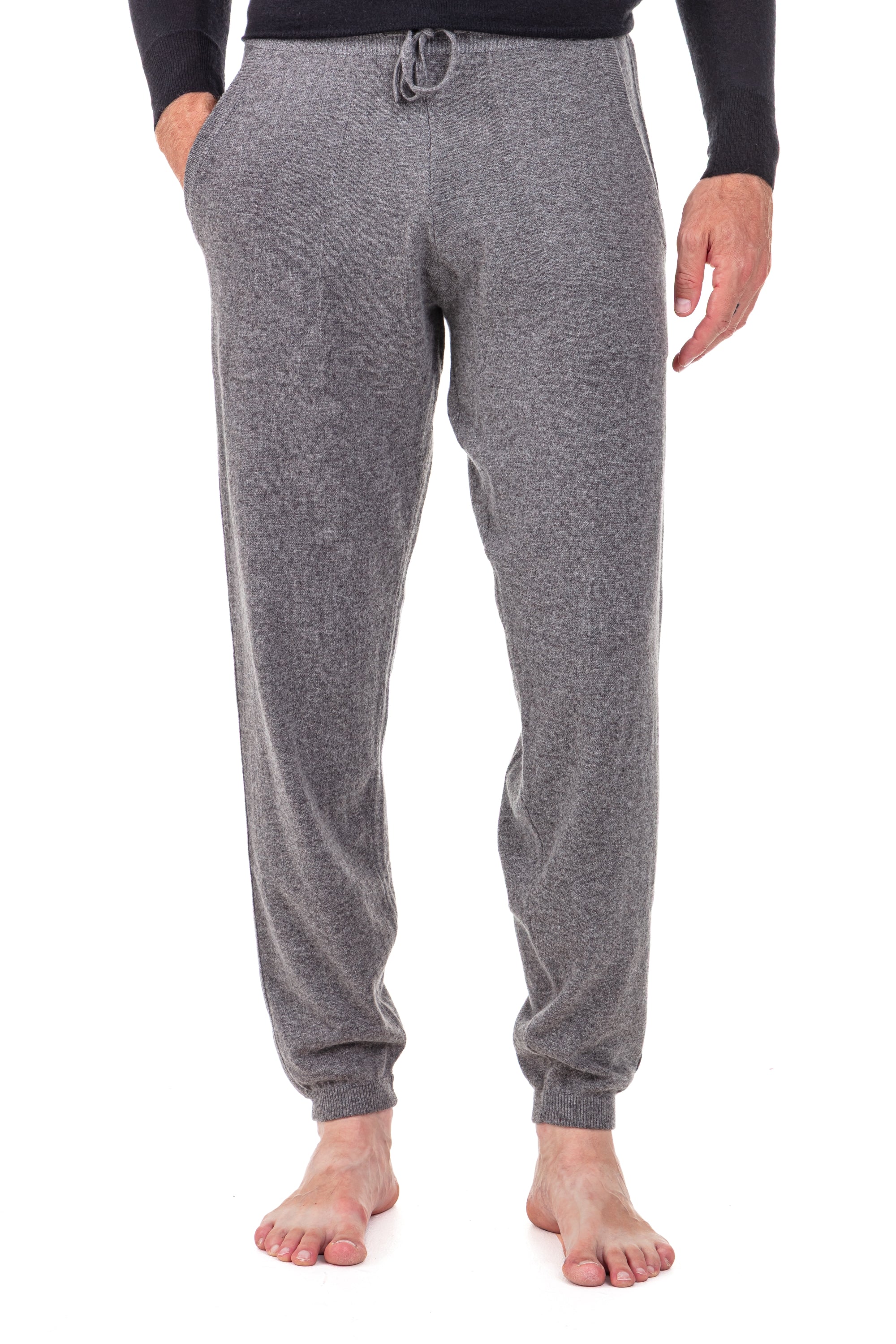 Sanaga in cashmere uomo - marmotta chiné - Mahogany