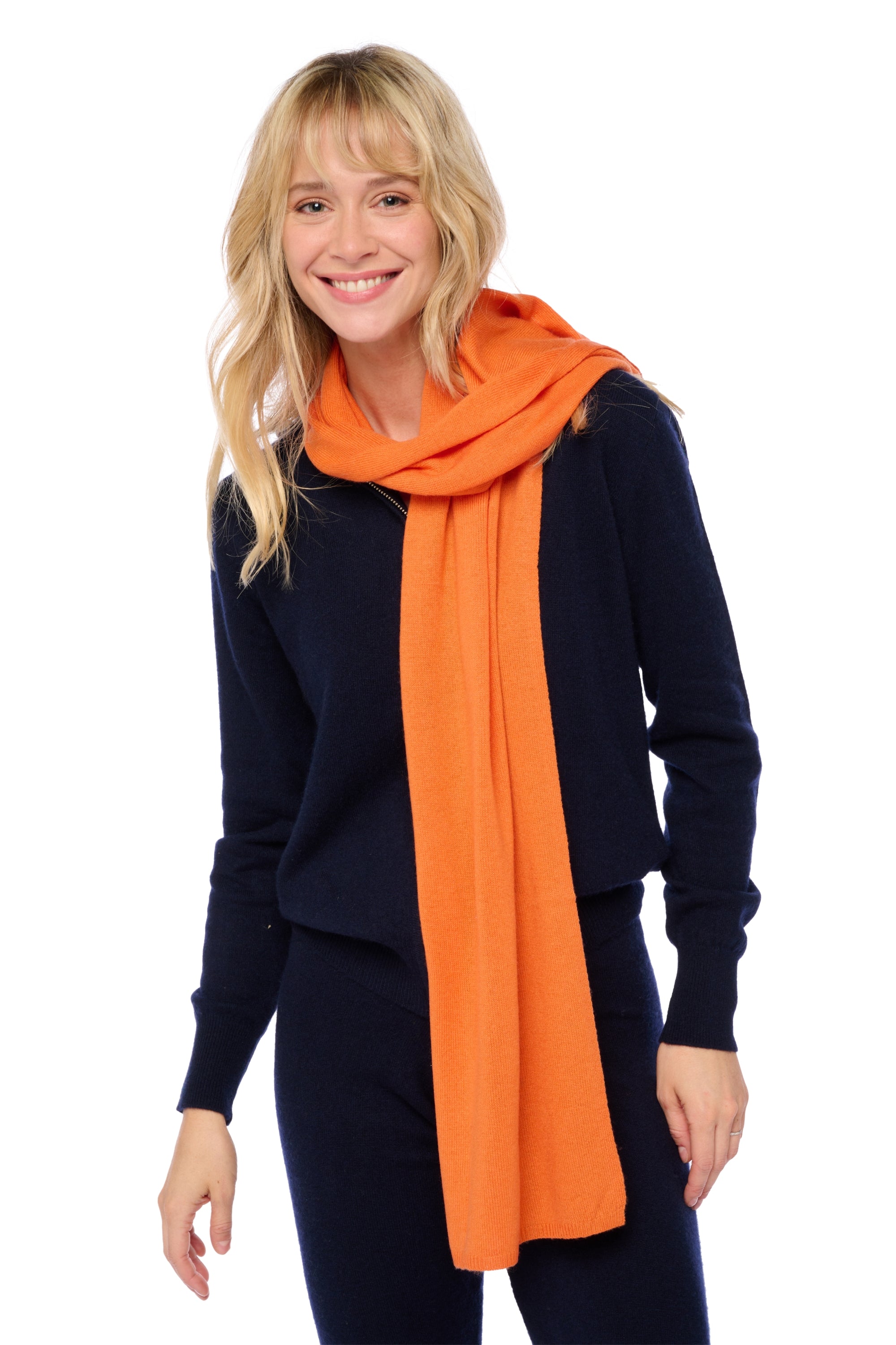 Woolozone in cashmere e lana mista - tangerine - Mahogany