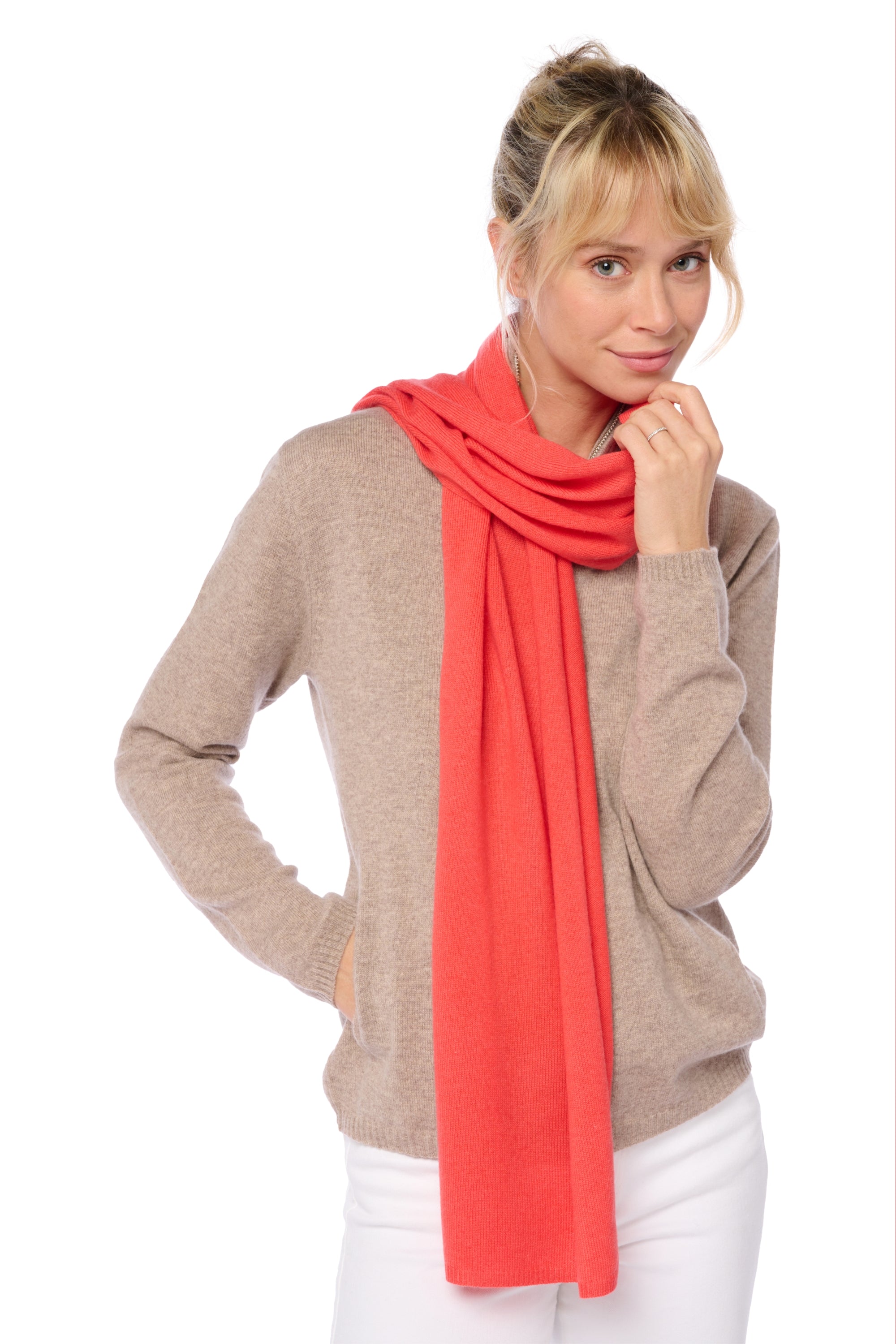 Woolozone in cashmere e lana mista - tomato - Mahogany