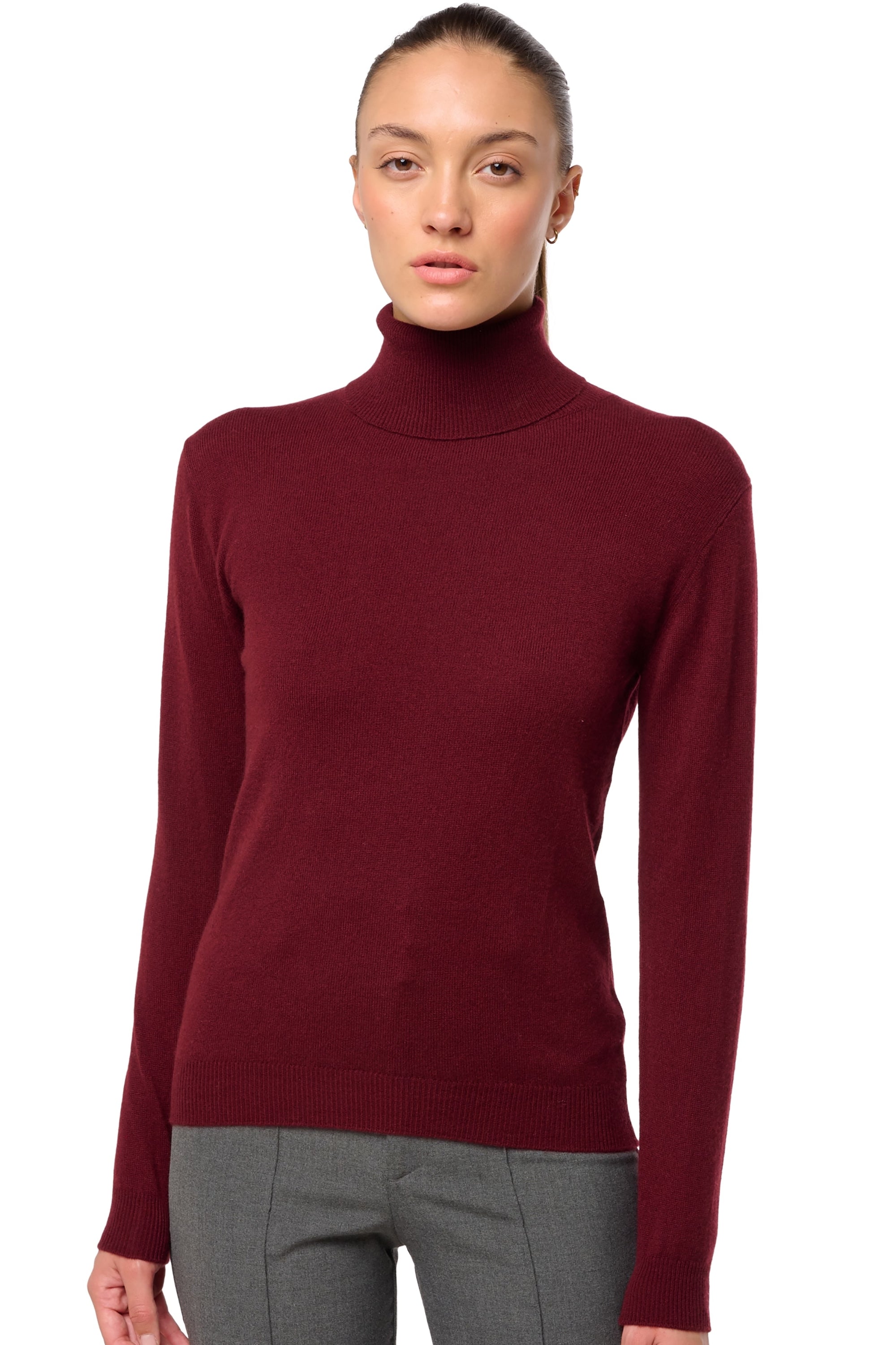 Tale in cashmere donna - deep violet - Mahogany