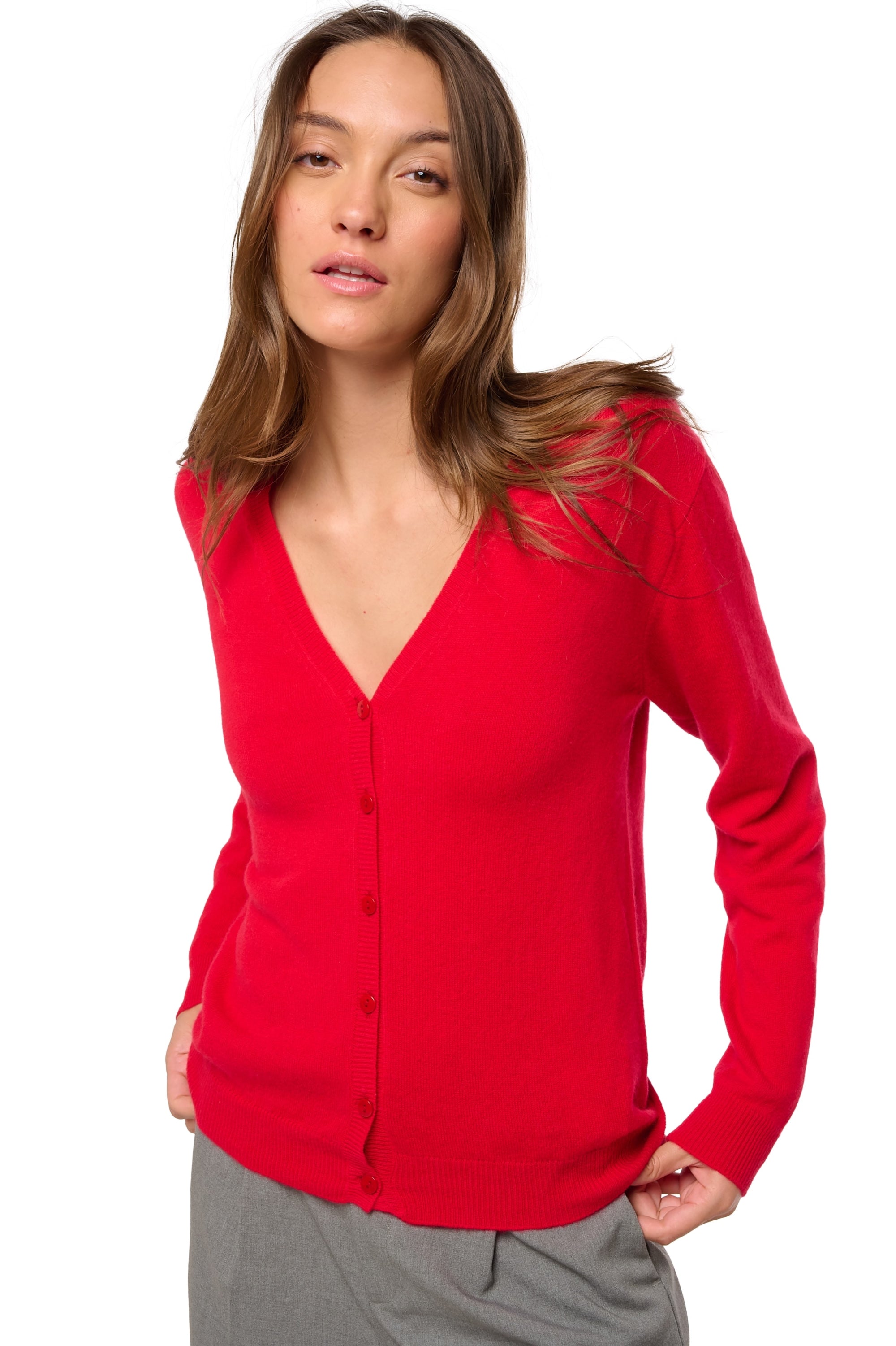 Taline in cashmere donna - deep red - Mahogany