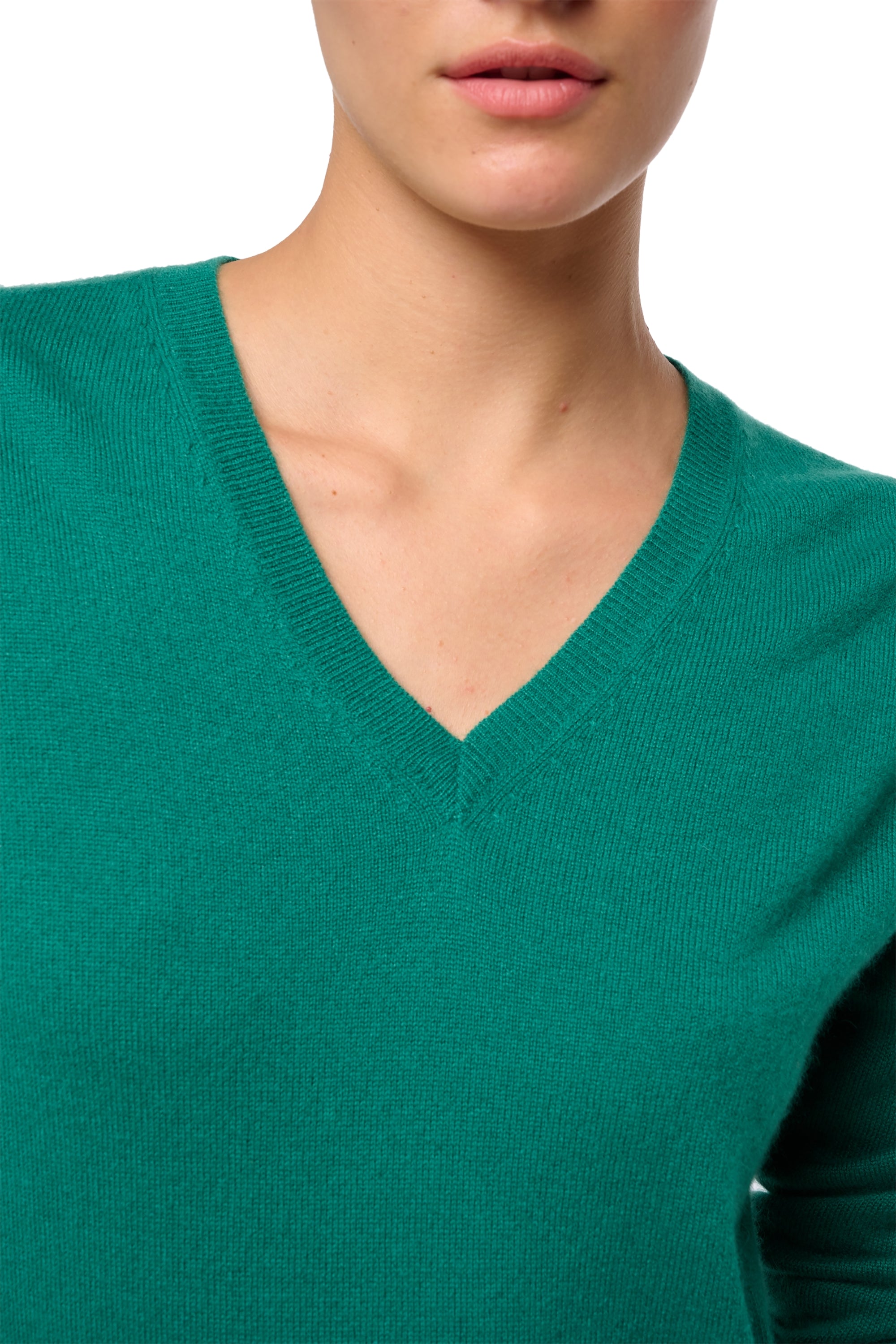 Tessa en cachemire femme - Vue 2 - botanical - Mahogany