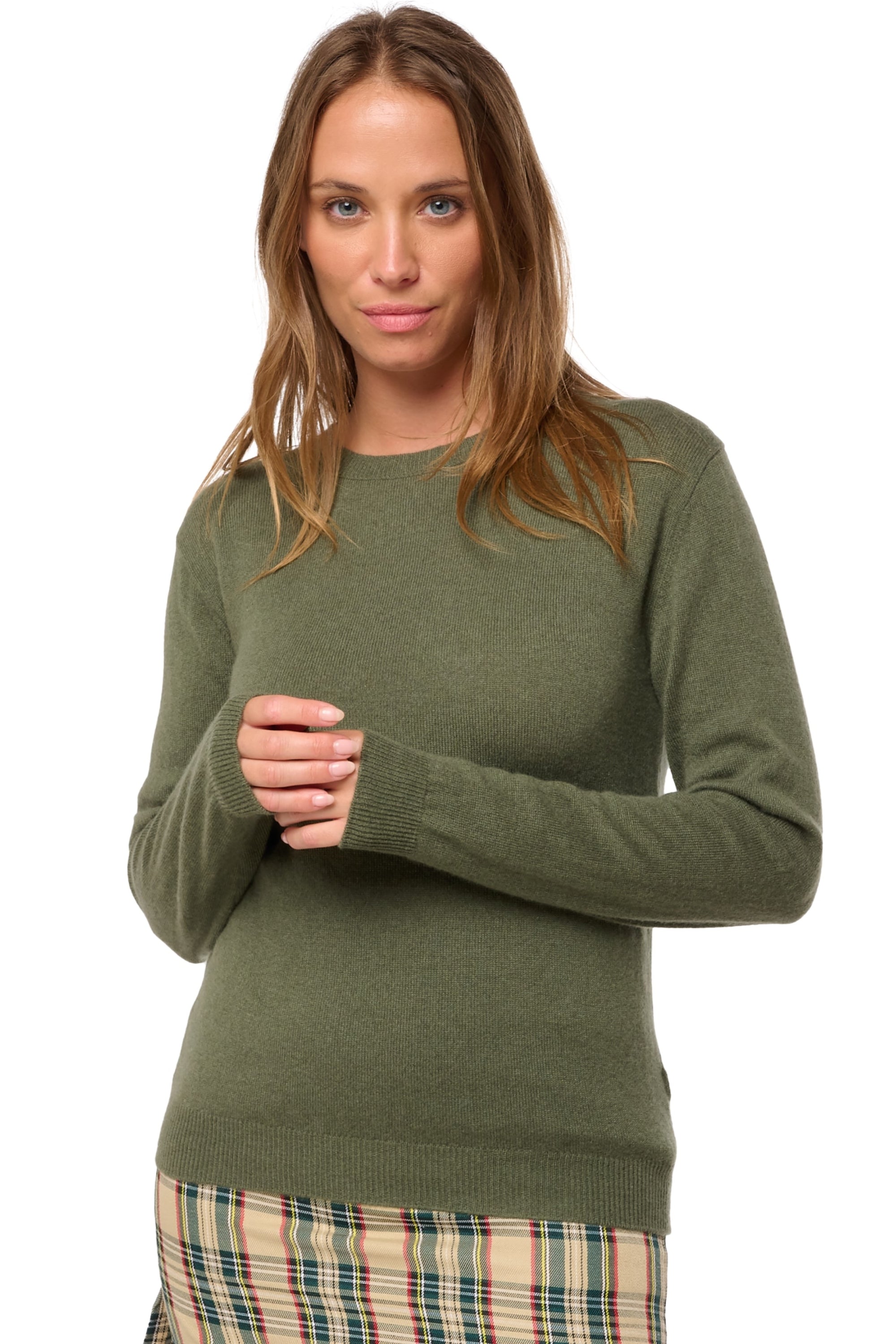 Thalia in cashmere donna - kaki 2025 - Mahogany