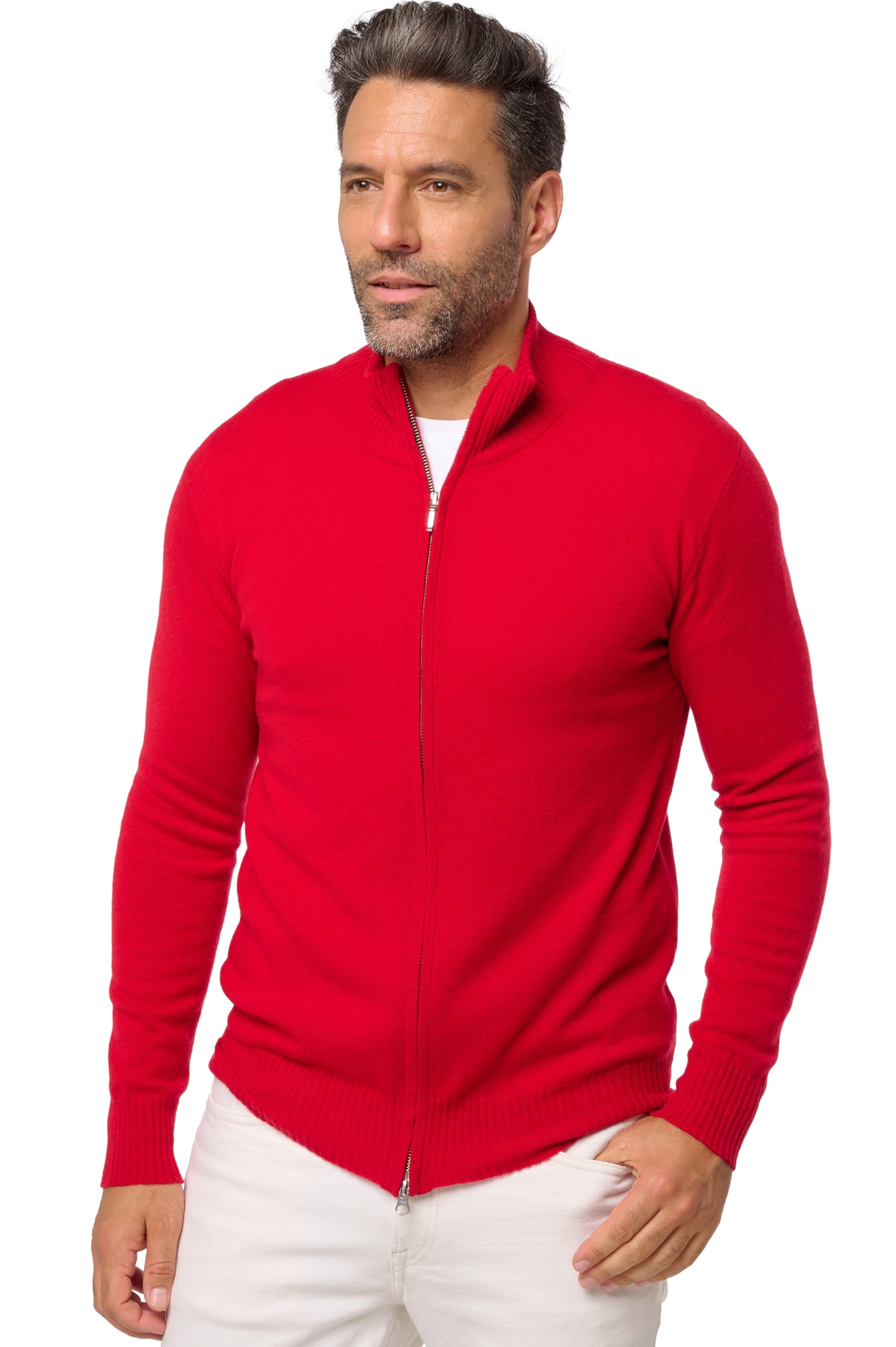 Thobias in cashmere uomo - crimson - Mahogany