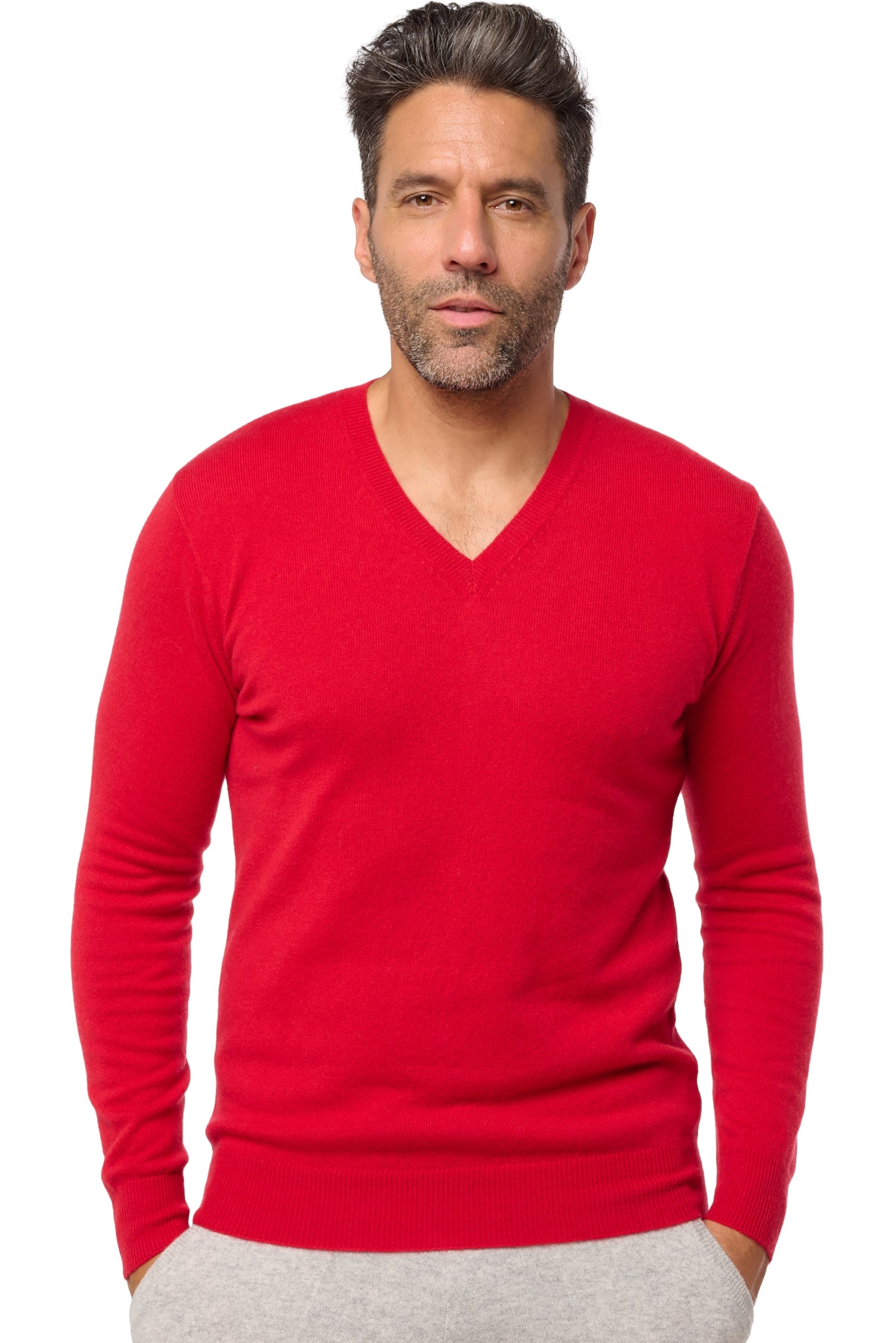 Tor in cashmere uomo - deep red - Mahogany