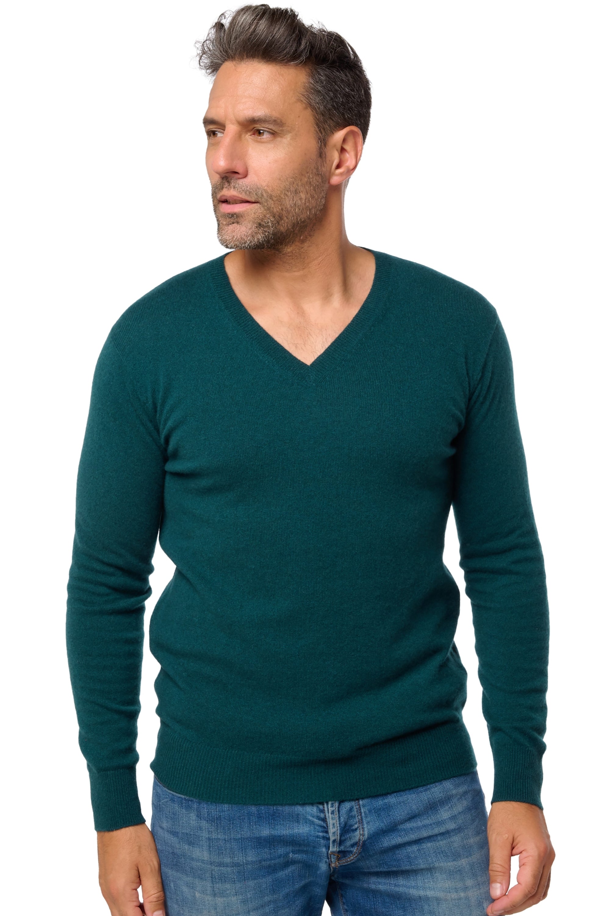 Tor in cashmere uomo - verde smeraldo - Mahogany