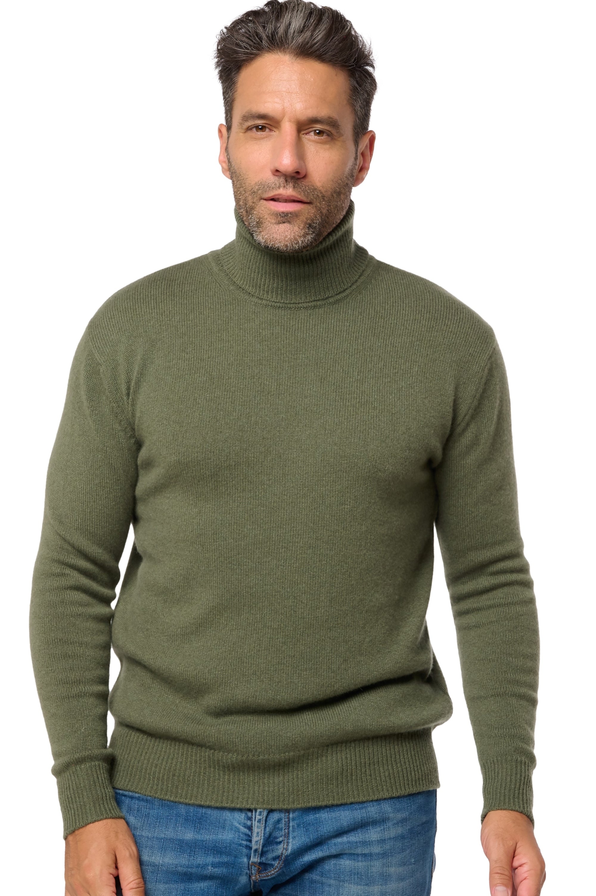 Torino in cashmere uomo - kaki 2025 - Mahogany