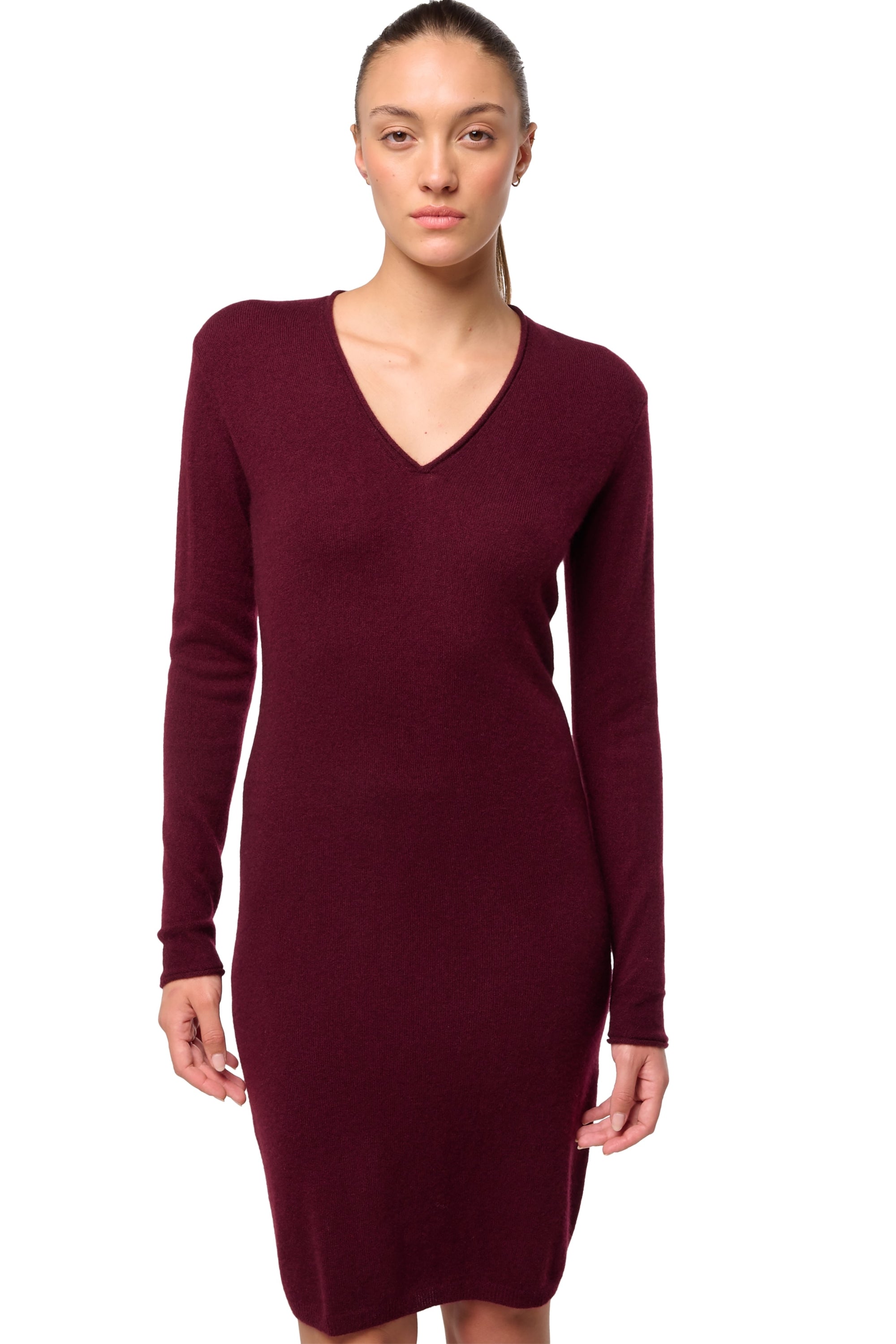 Trinidad in cashmere donna - red wine - Mahogany