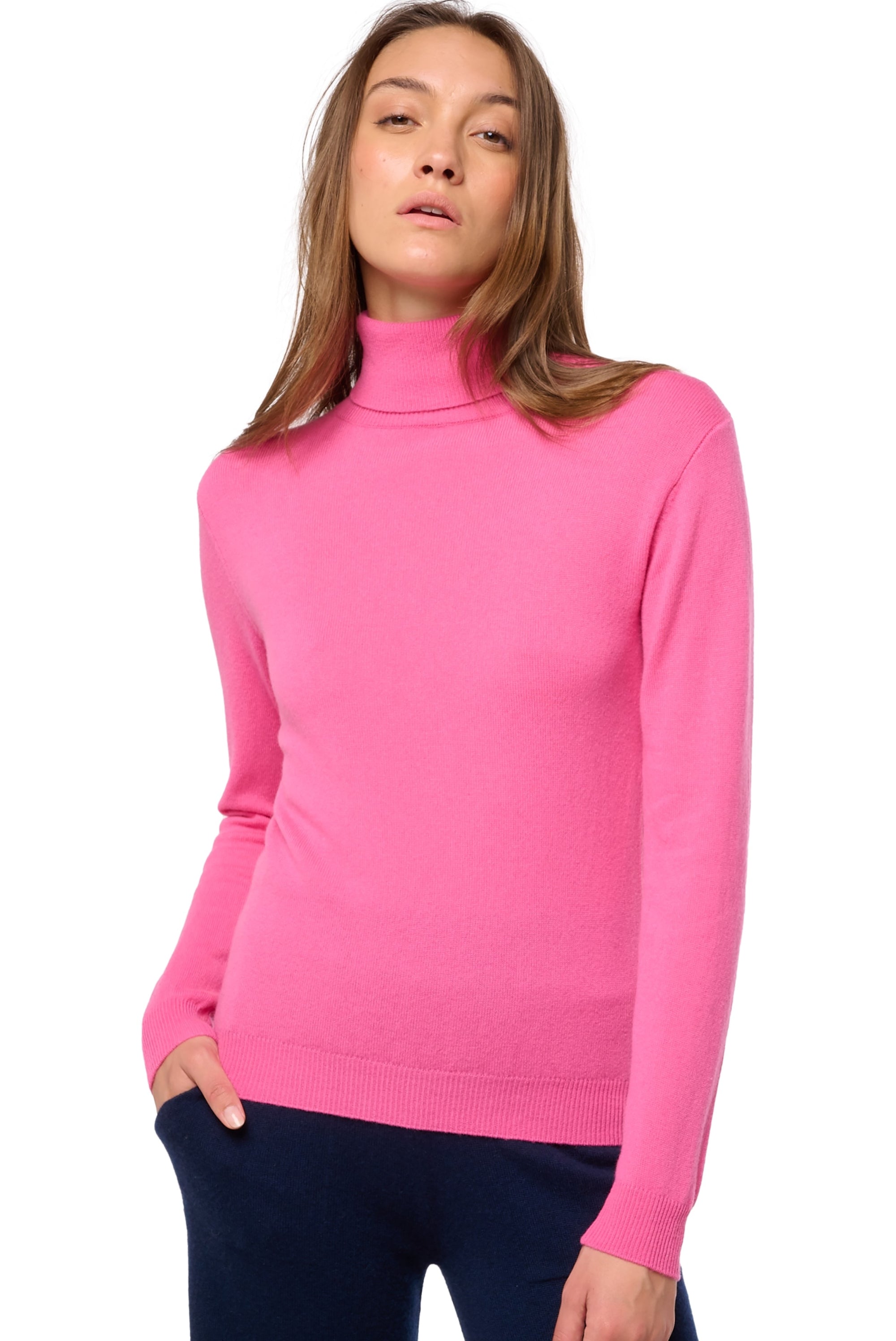 Tale in cashmere donna - flashy rose - Mahogany
