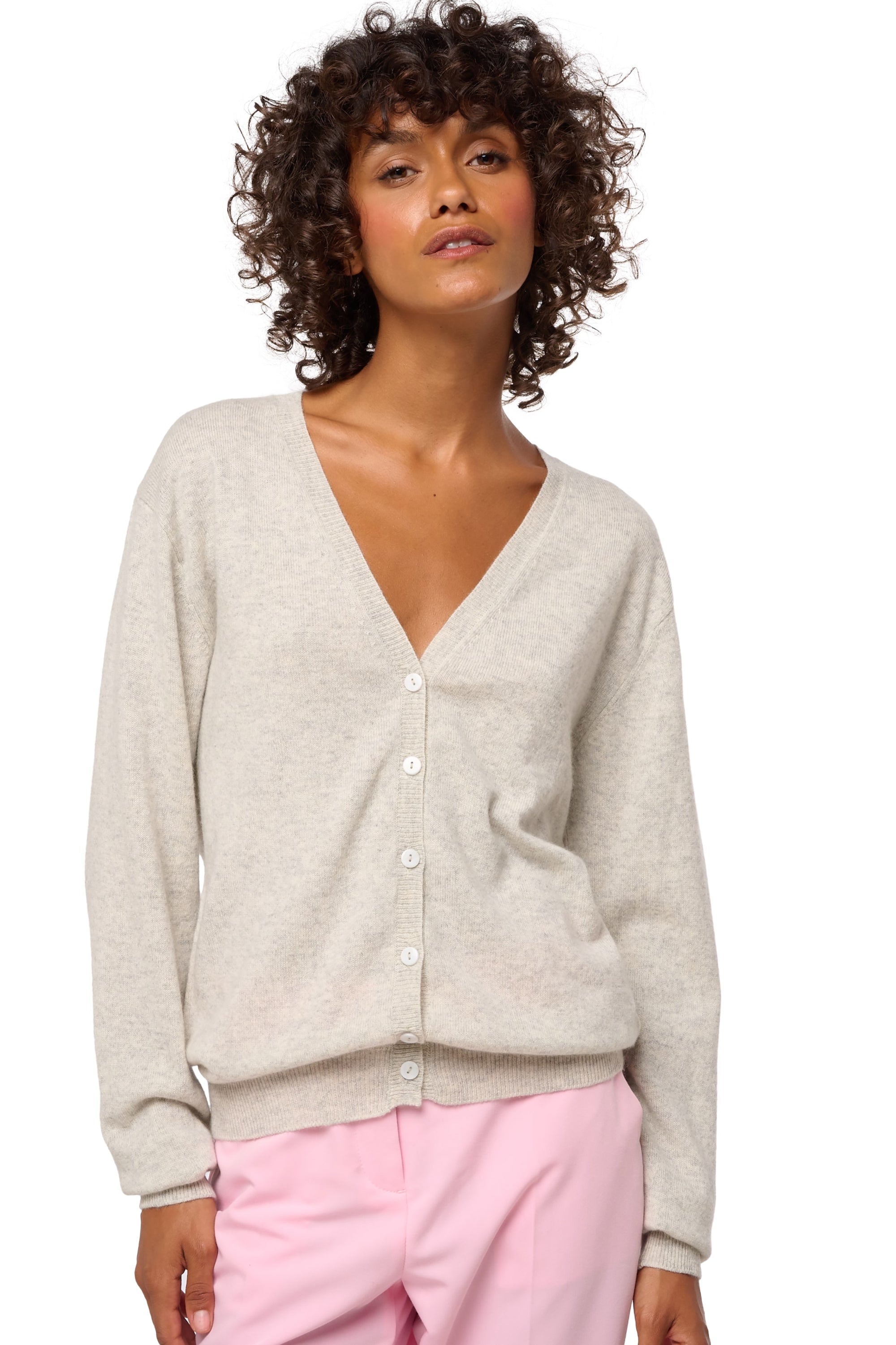 Taline in cashmere donna - blizard - Mahogany
