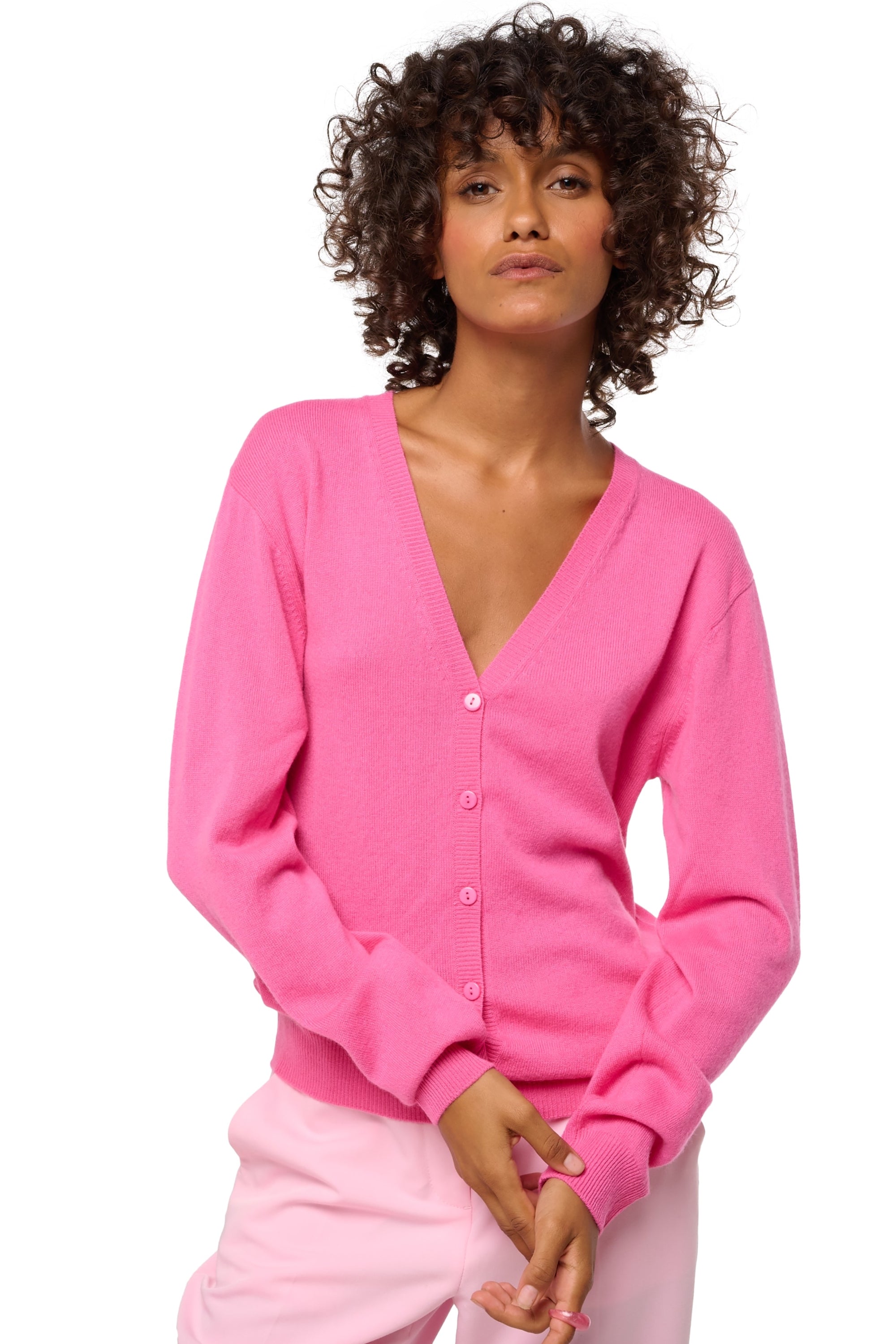 Taline in cashmere donna - flashy rose - Mahogany