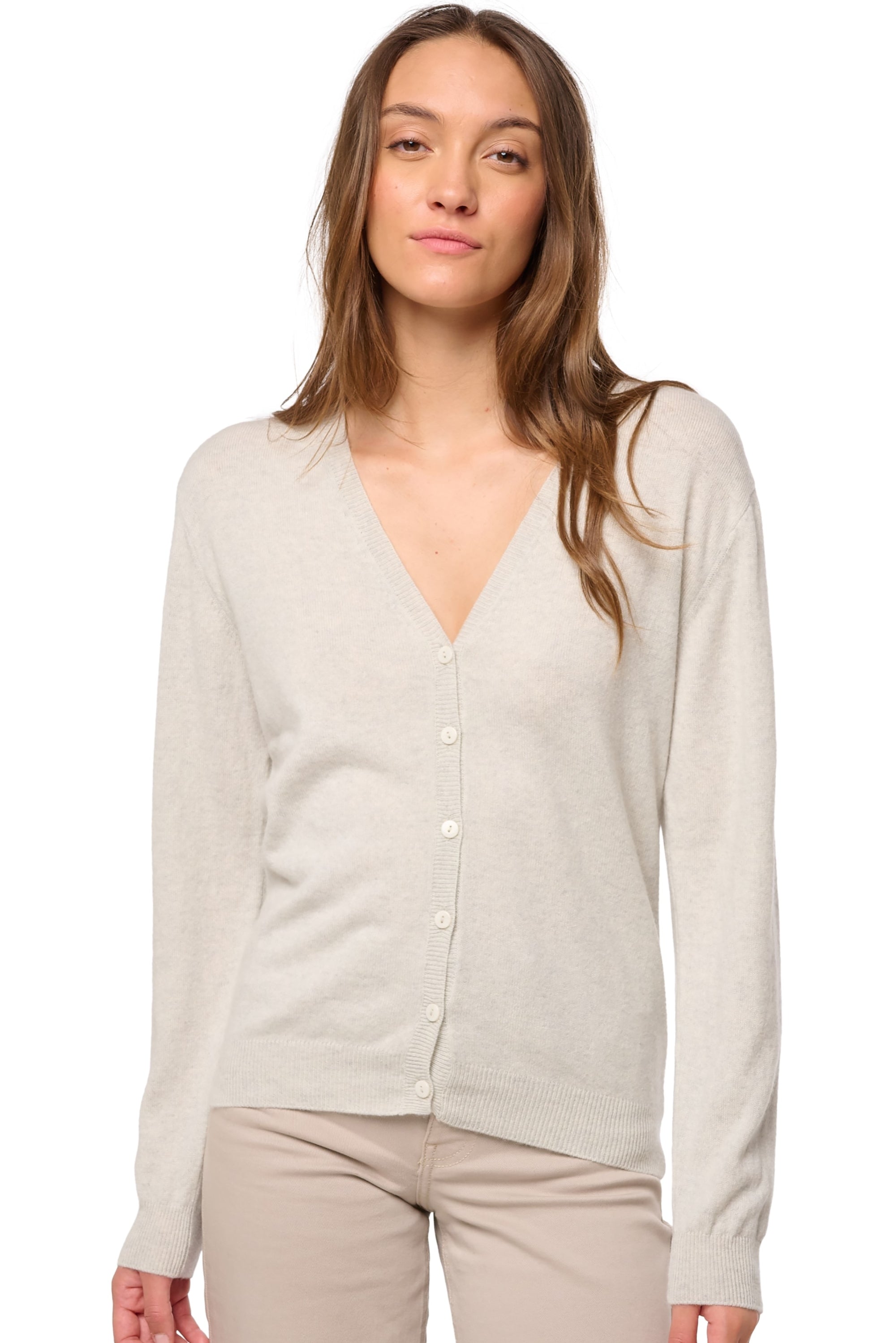 Taline in cashmere donna - fluo white - Mahogany