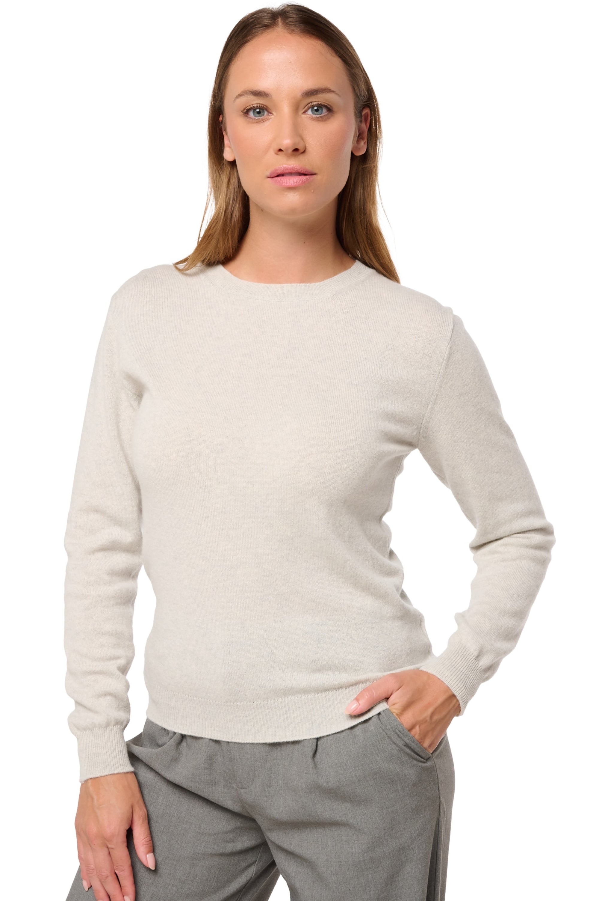 Thalia in cashmere donna - fluo white - Mahogany
