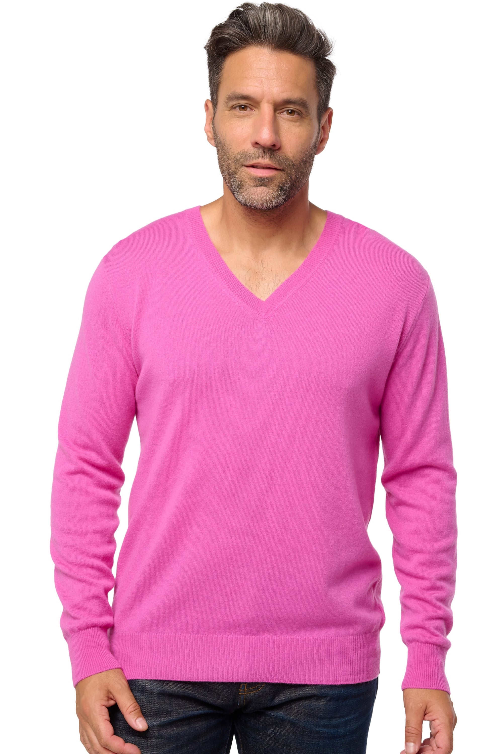 Tor in cashmere uomo - magenta pink - Mahogany