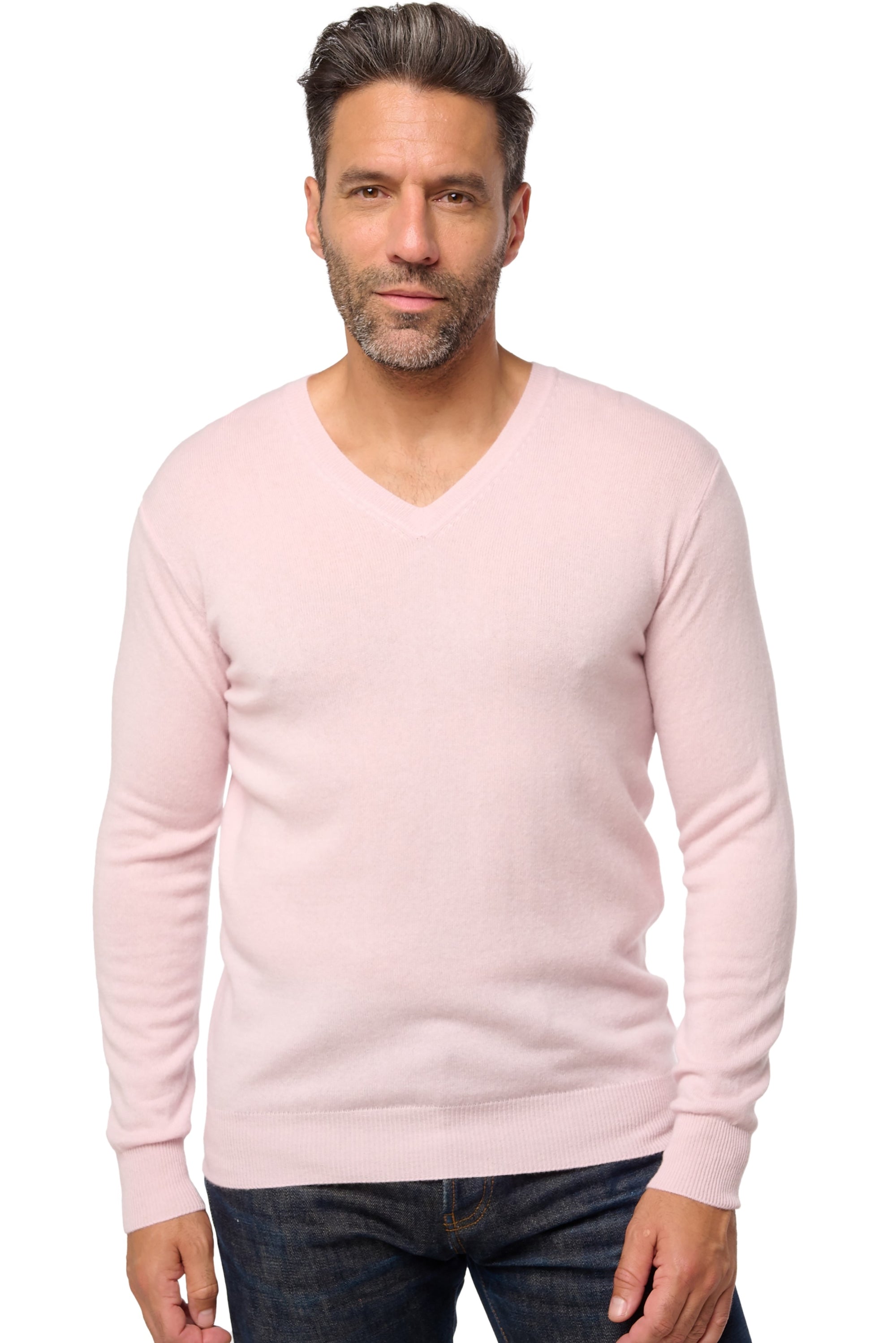 Tor in cashmere uomo - pale blossom - Mahogany