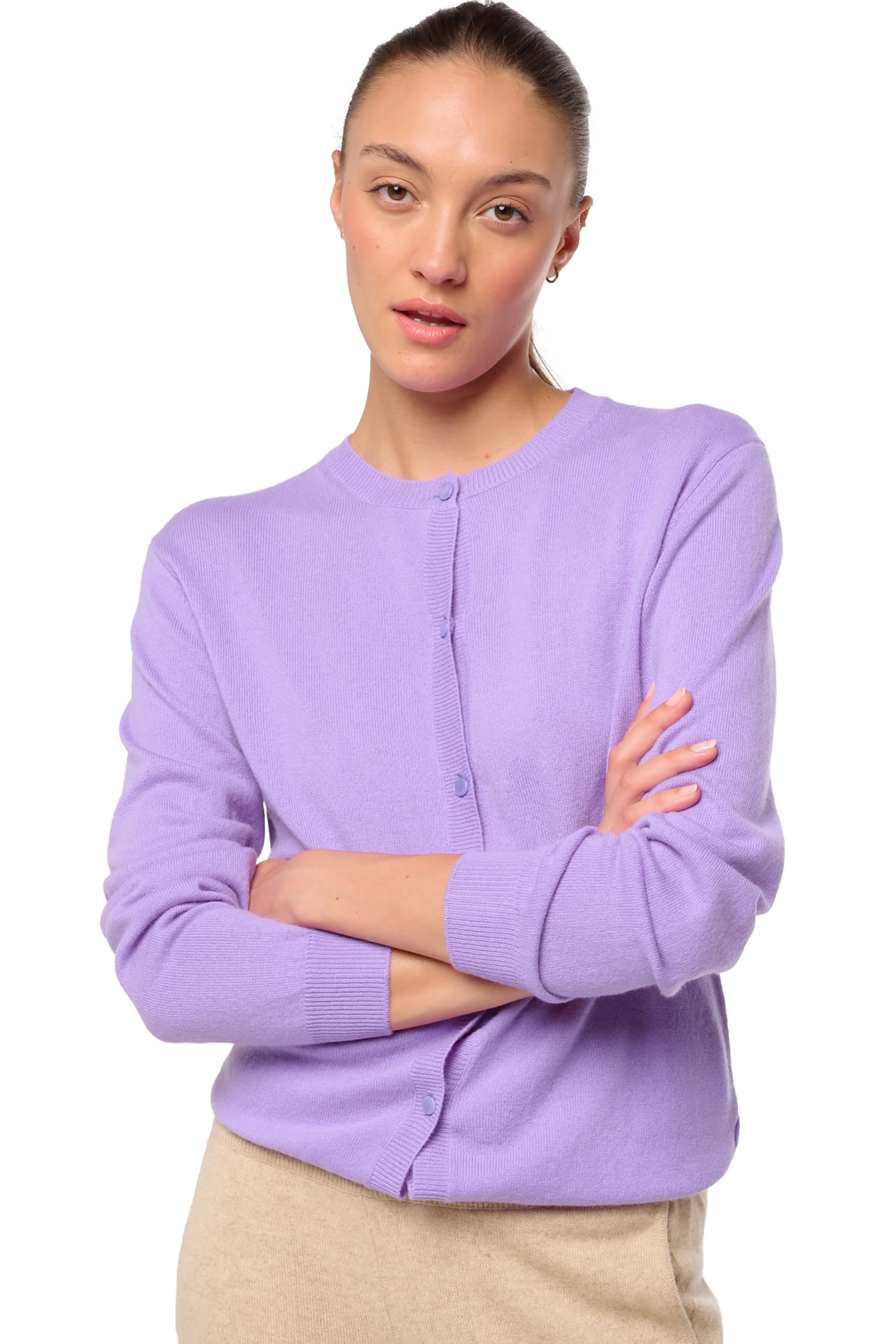 Tyra in cashmere donna - violine purple - Mahogany