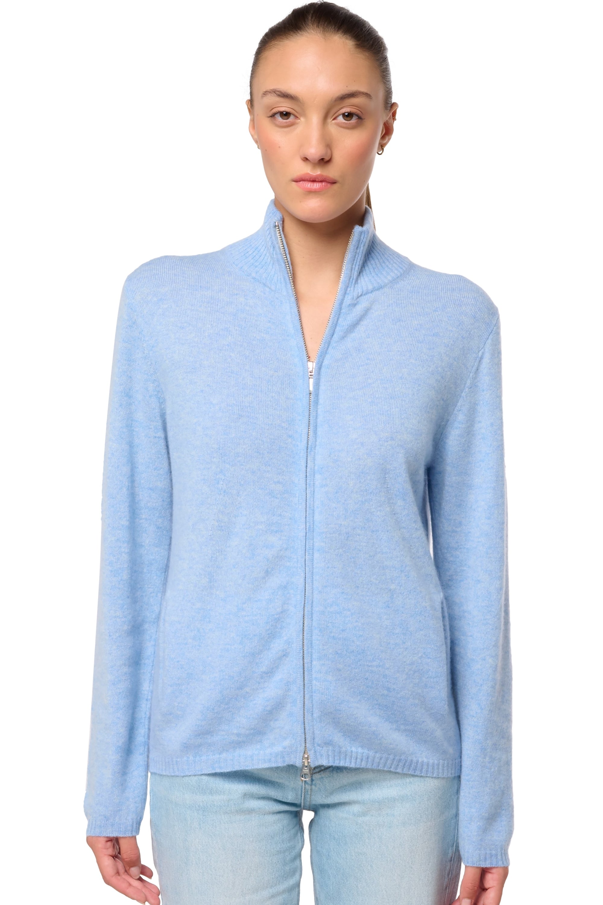 Thames in cashmere donna - powder blue - Mahogany