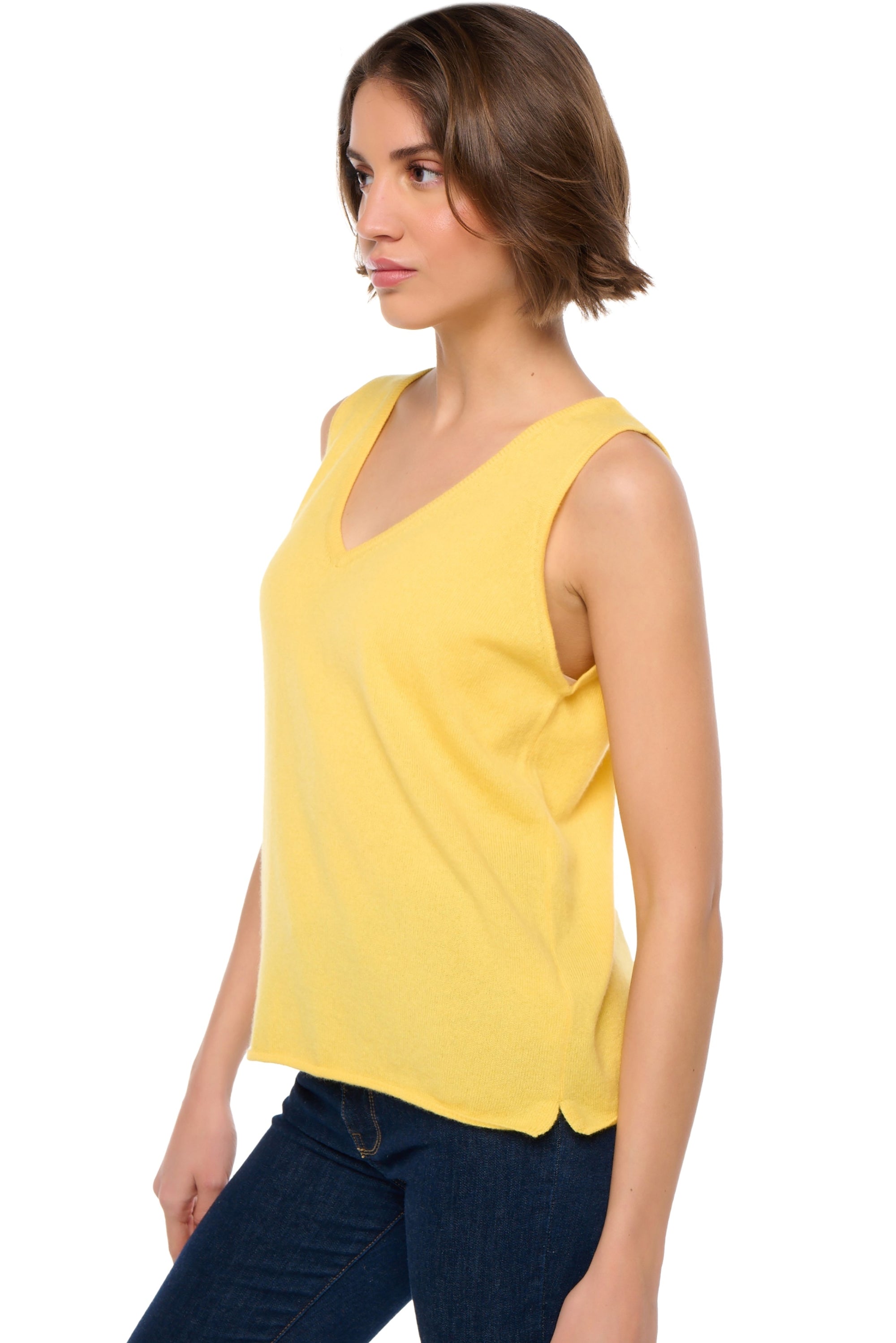 Saige en cachemire femme - Vue 1 - daffodil - Mahogany