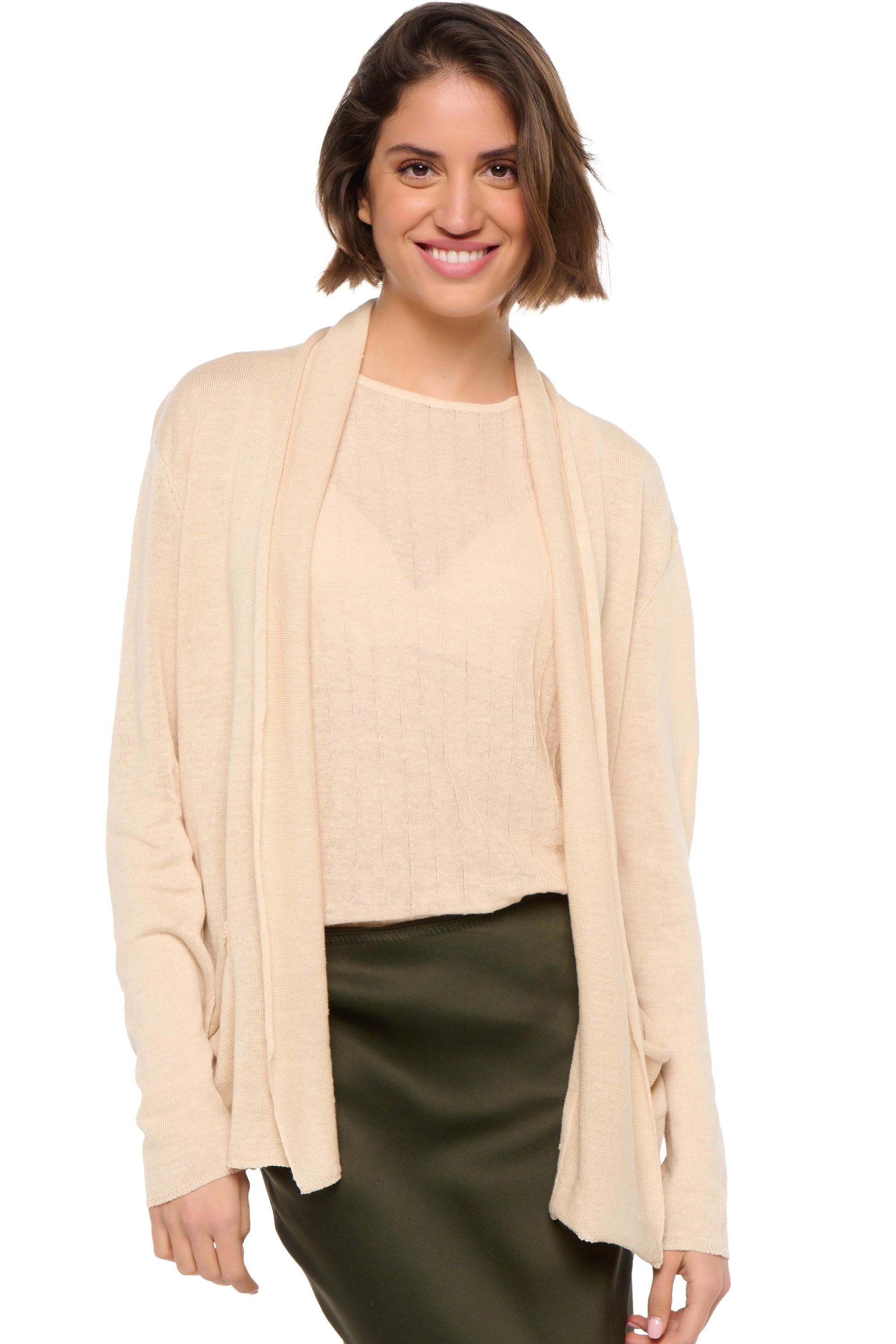 Sissi in lino donna - wheat - Mahogany