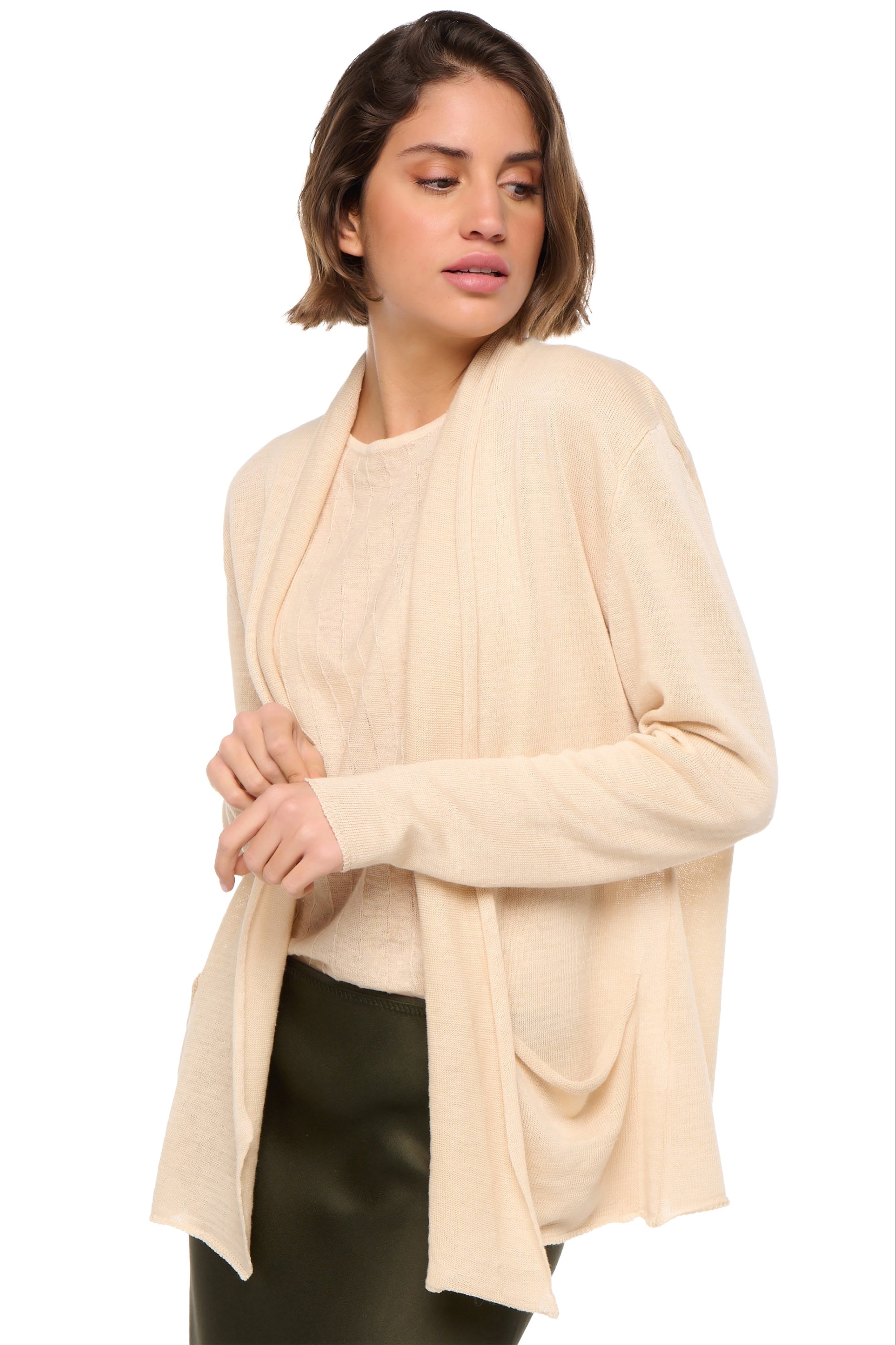 Sissi en lin femme - Vue 2 - wheat - Mahogany