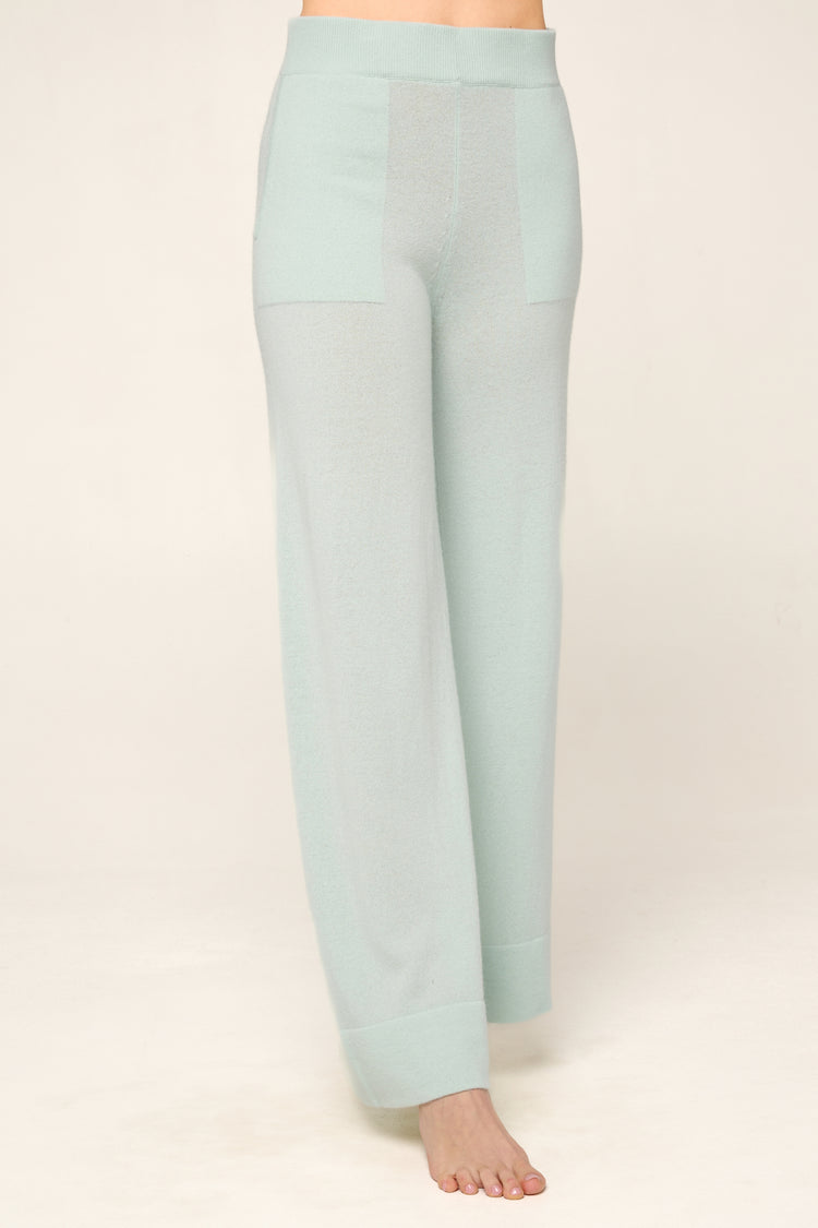 Pantalone in cashmere, 100% Cashmere, donna, taglio svasato, normale / 2 e 4 fili, maglia normale, Mahogany