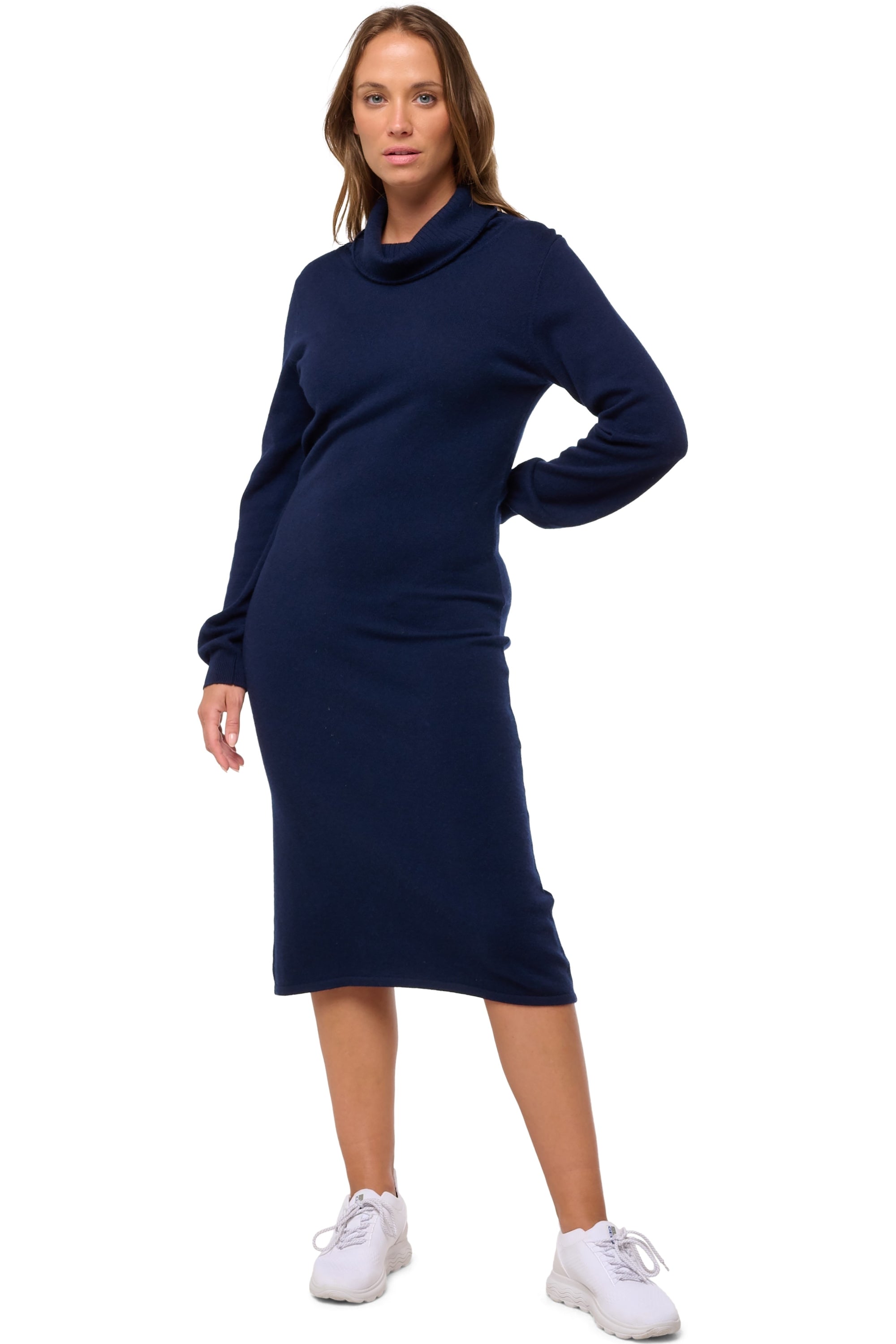 Deborah in cashmere donna - blu marino scuro - Mahogany