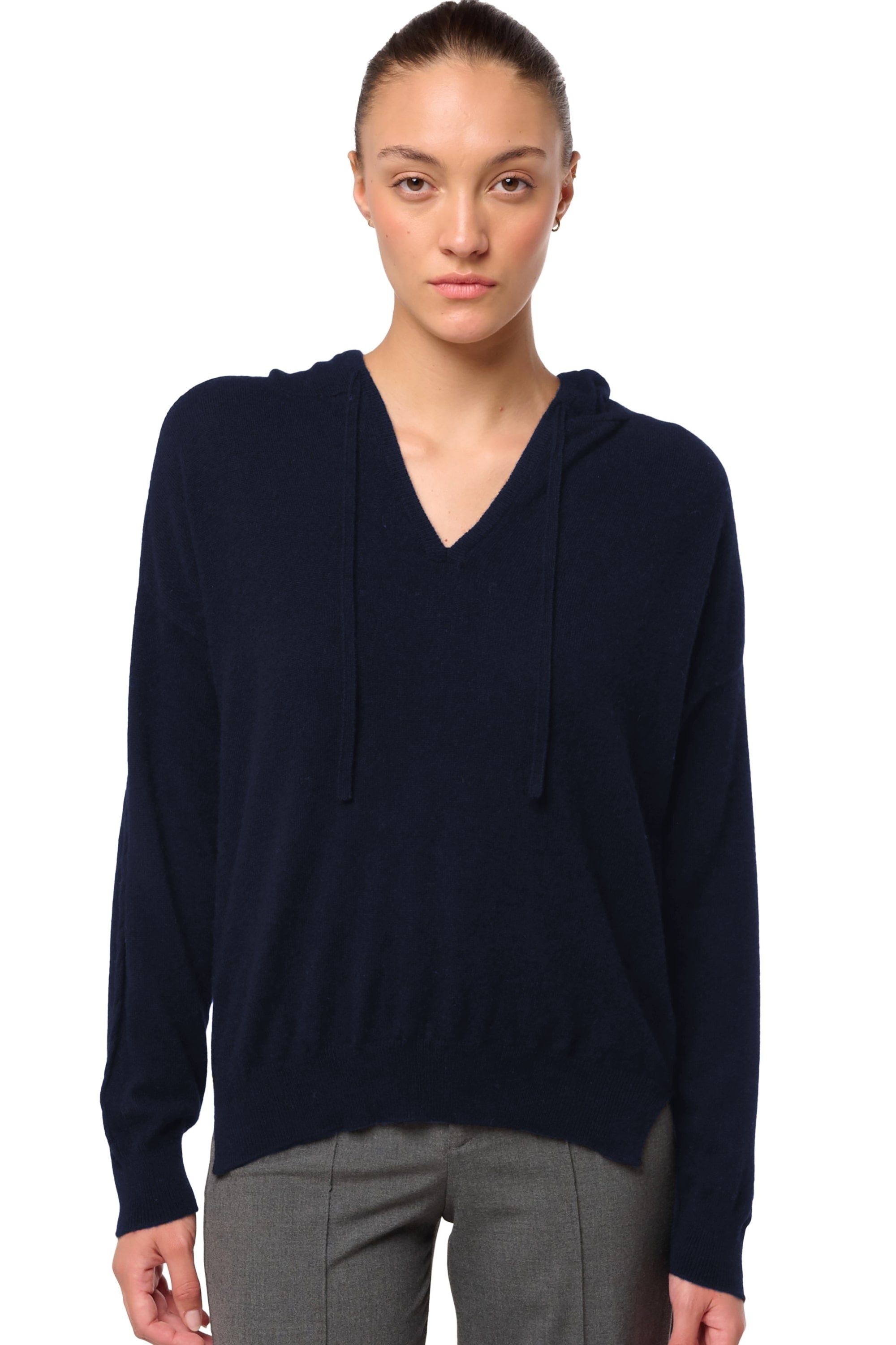Delia in cashmere da donna - blu marino scuro - Mahogany