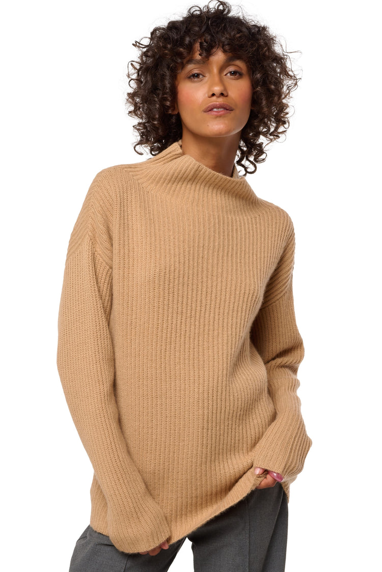 Denver in cashmere donna - cammello - Mahogany