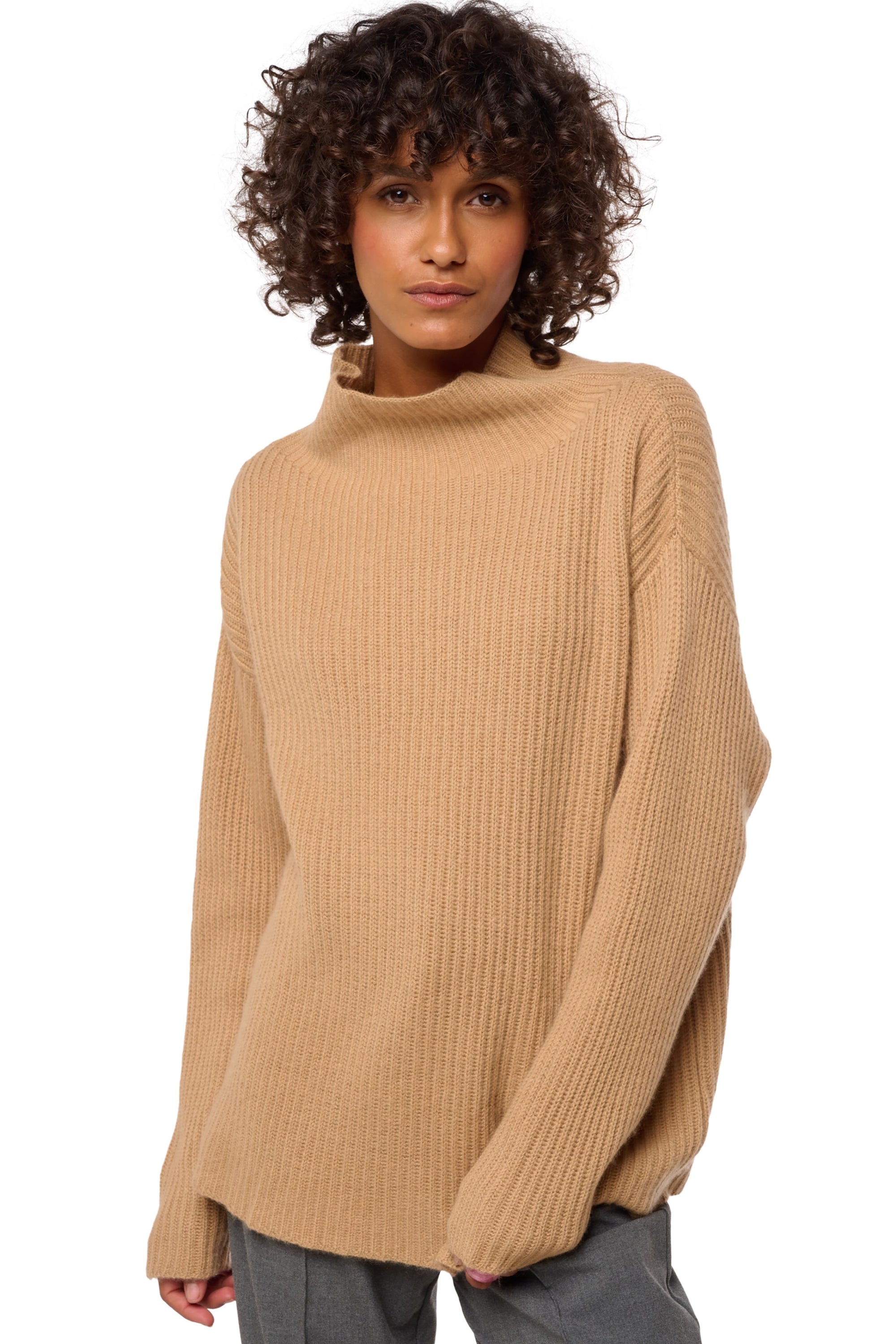 Denver en cachemire femme - Vue 1 - camel - Mahogany