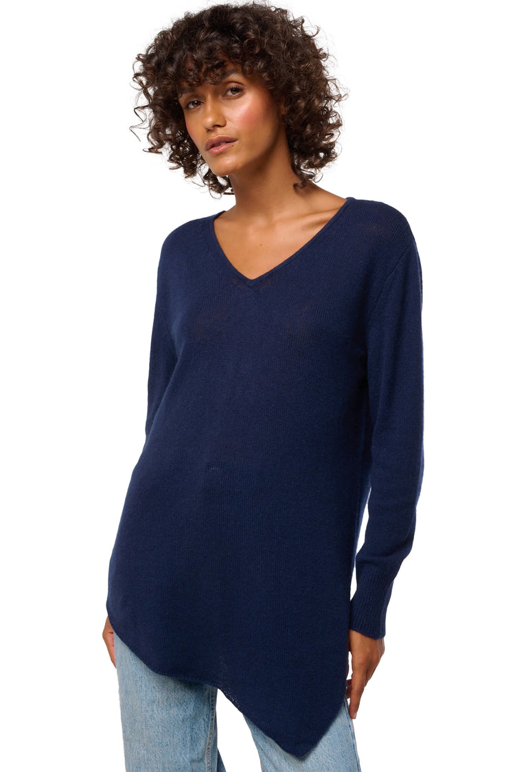 Dilou in cashmere donna - blu marino scuro - Mahogany