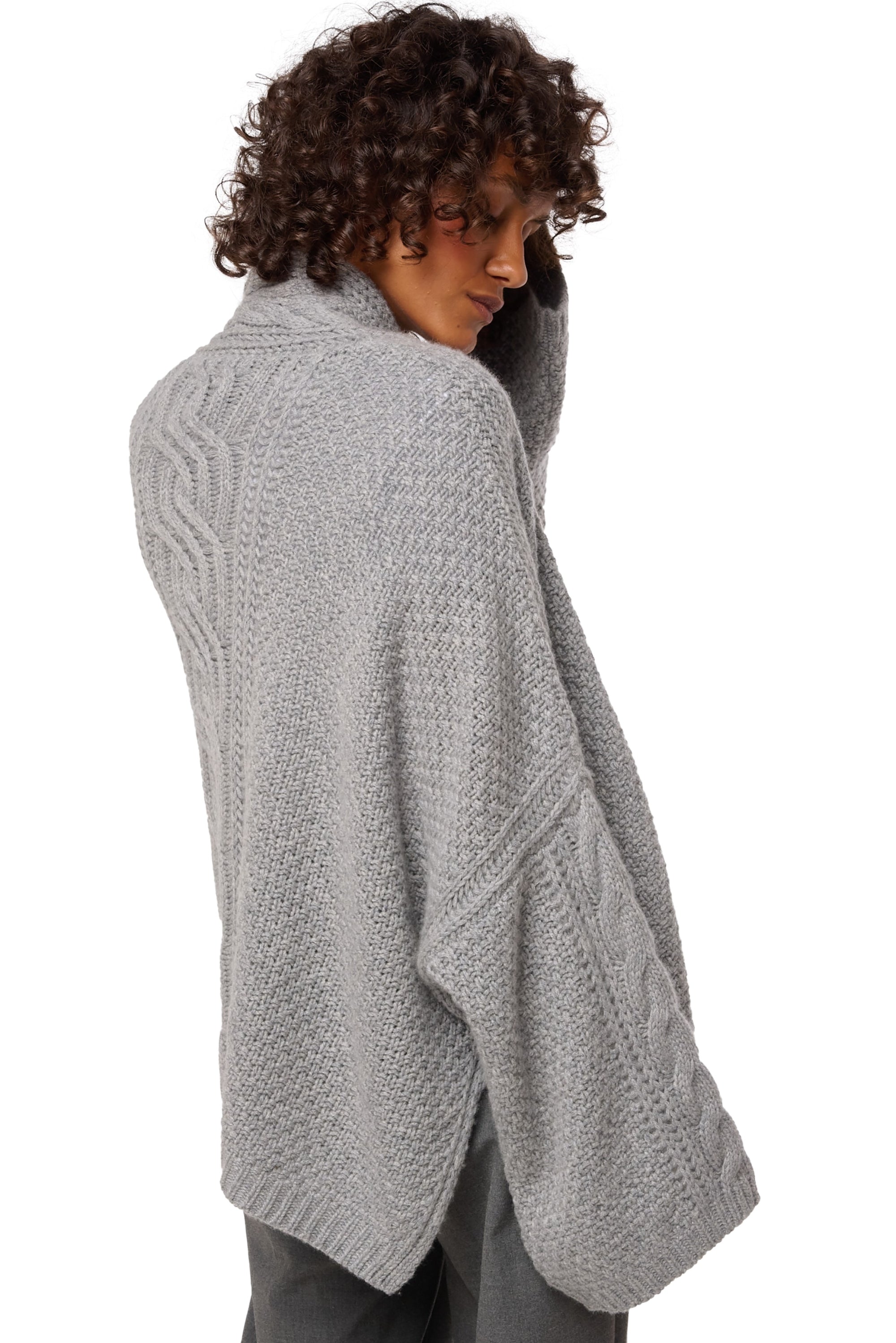 Divine en cachemire femme - Vue 3 - gris chiné - Mahogany