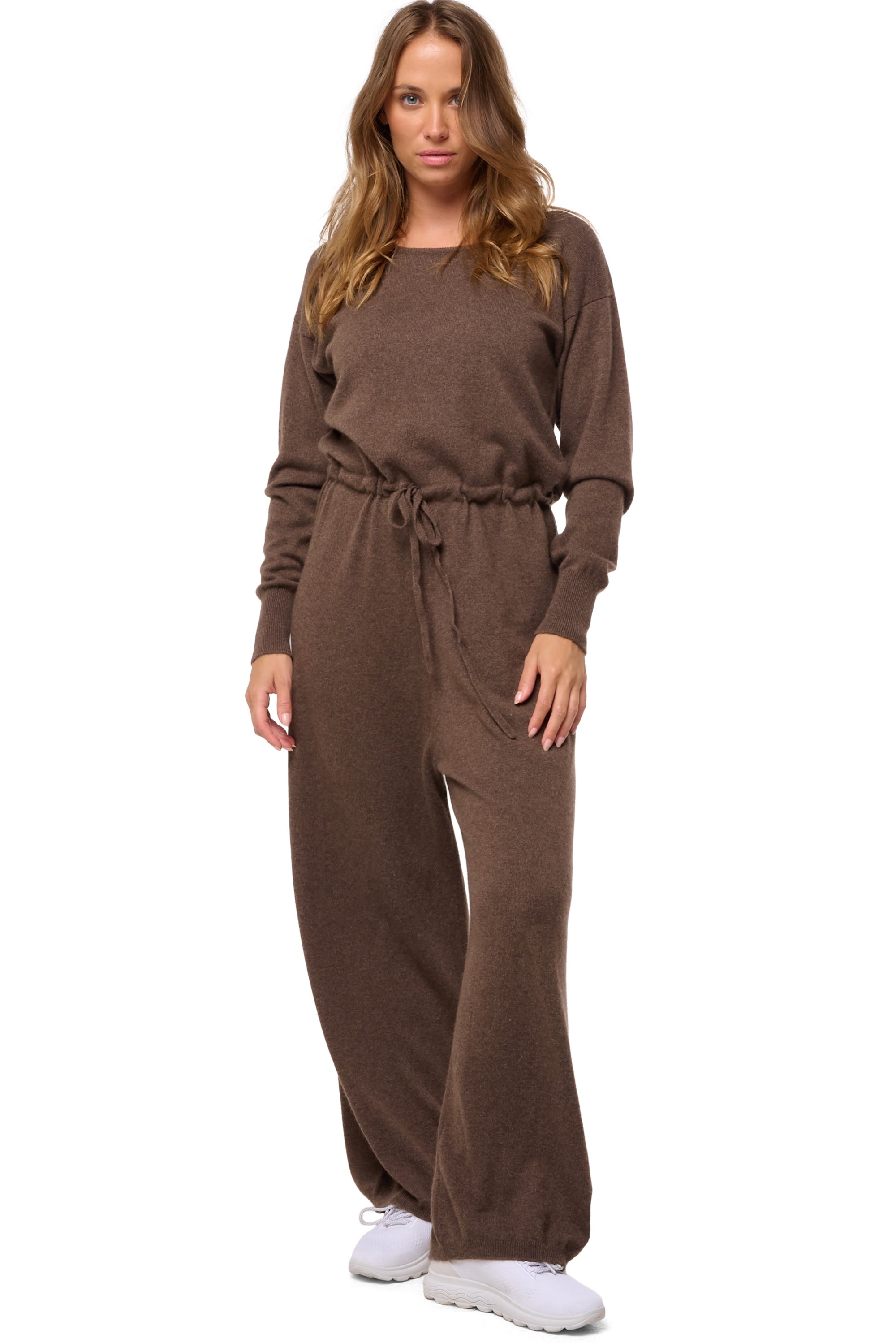 Doramaar in cashmere donna - marrone melange - Mahogany