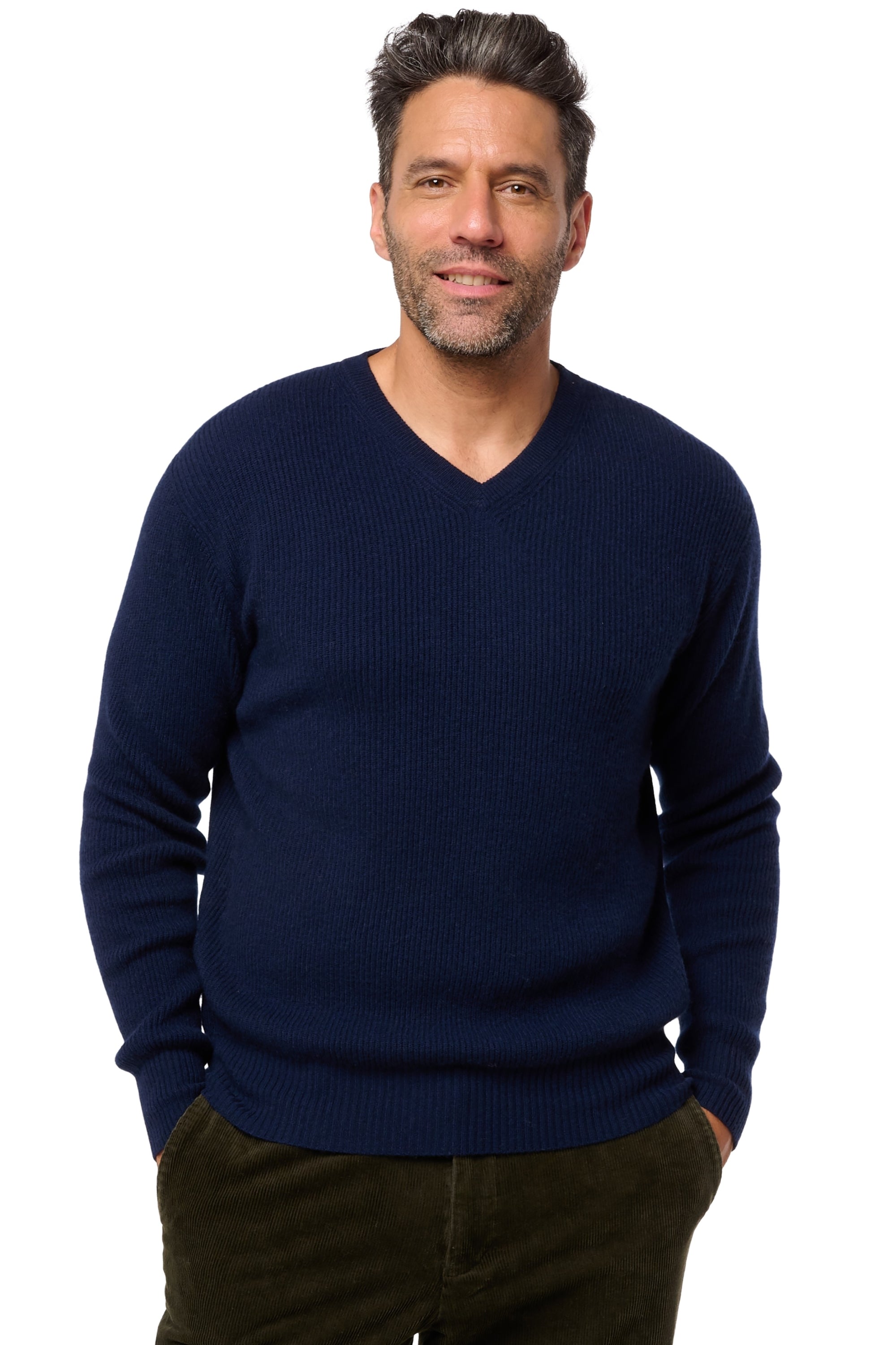 Davos in cashmere uomo - blu marino scuro - Mahogany