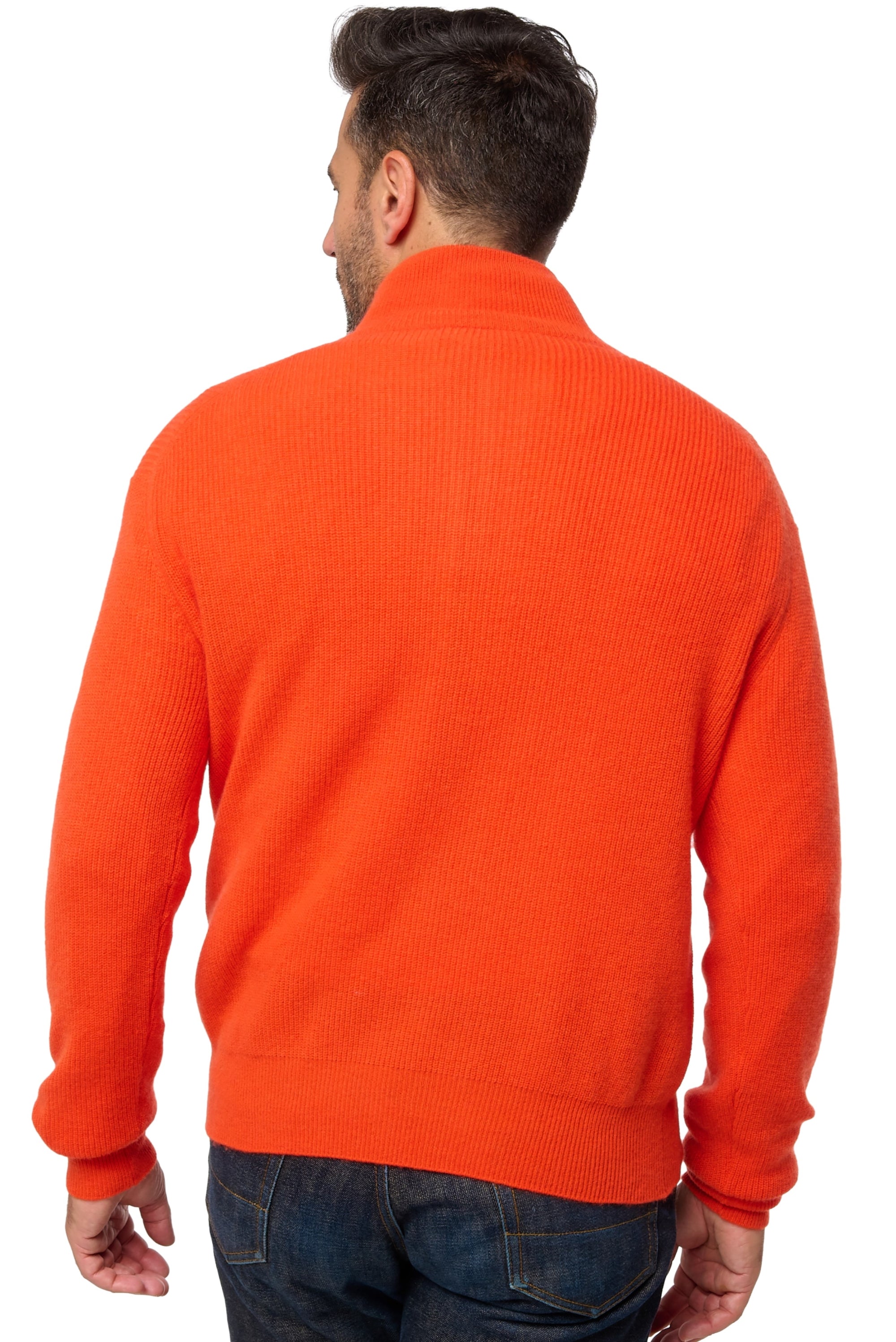 Dax en cachemire homme - Vue 2 - bloody orange - Mahogany