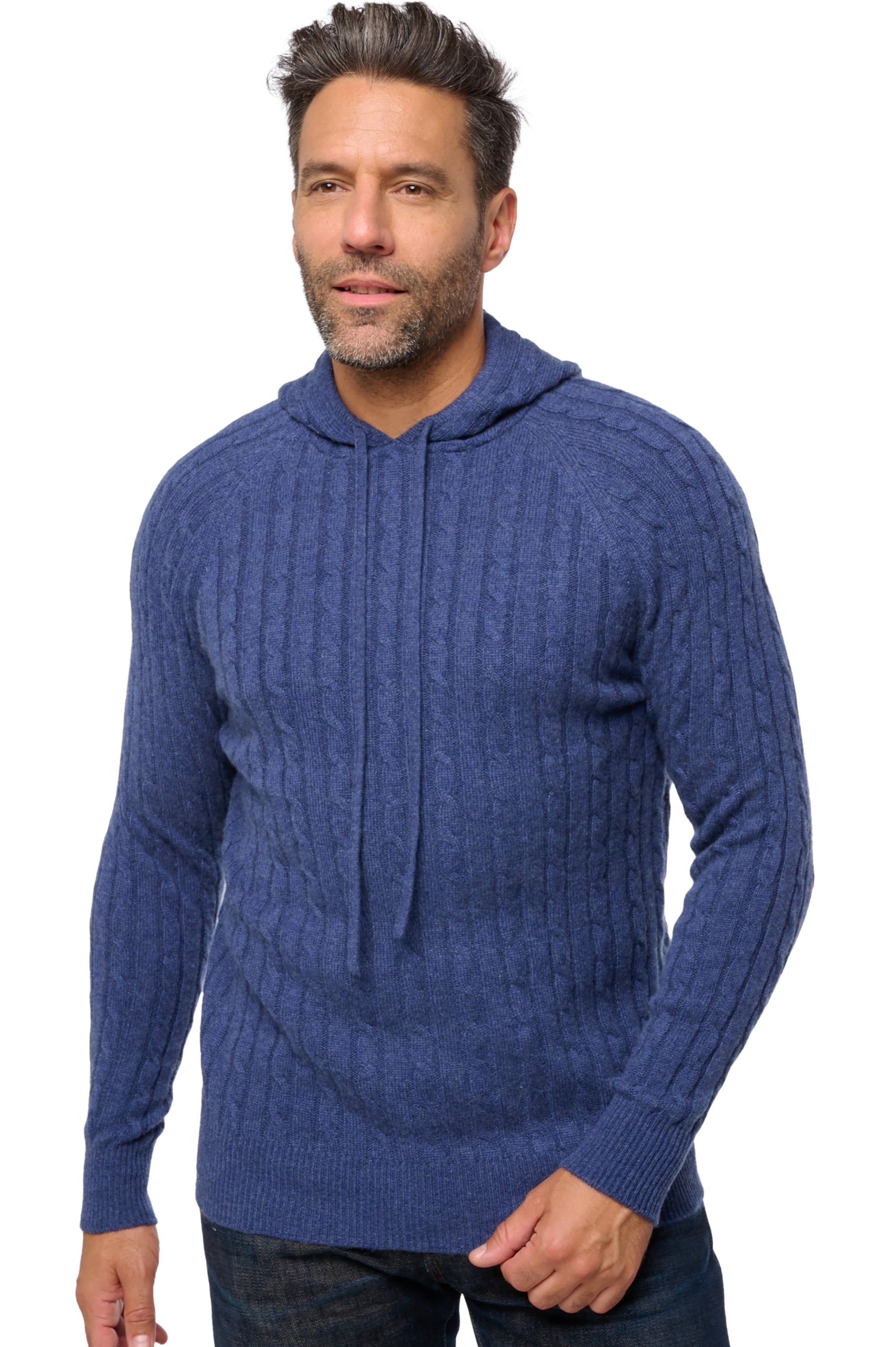 Detroit in cashmere da uomo - indigo - Mahogany