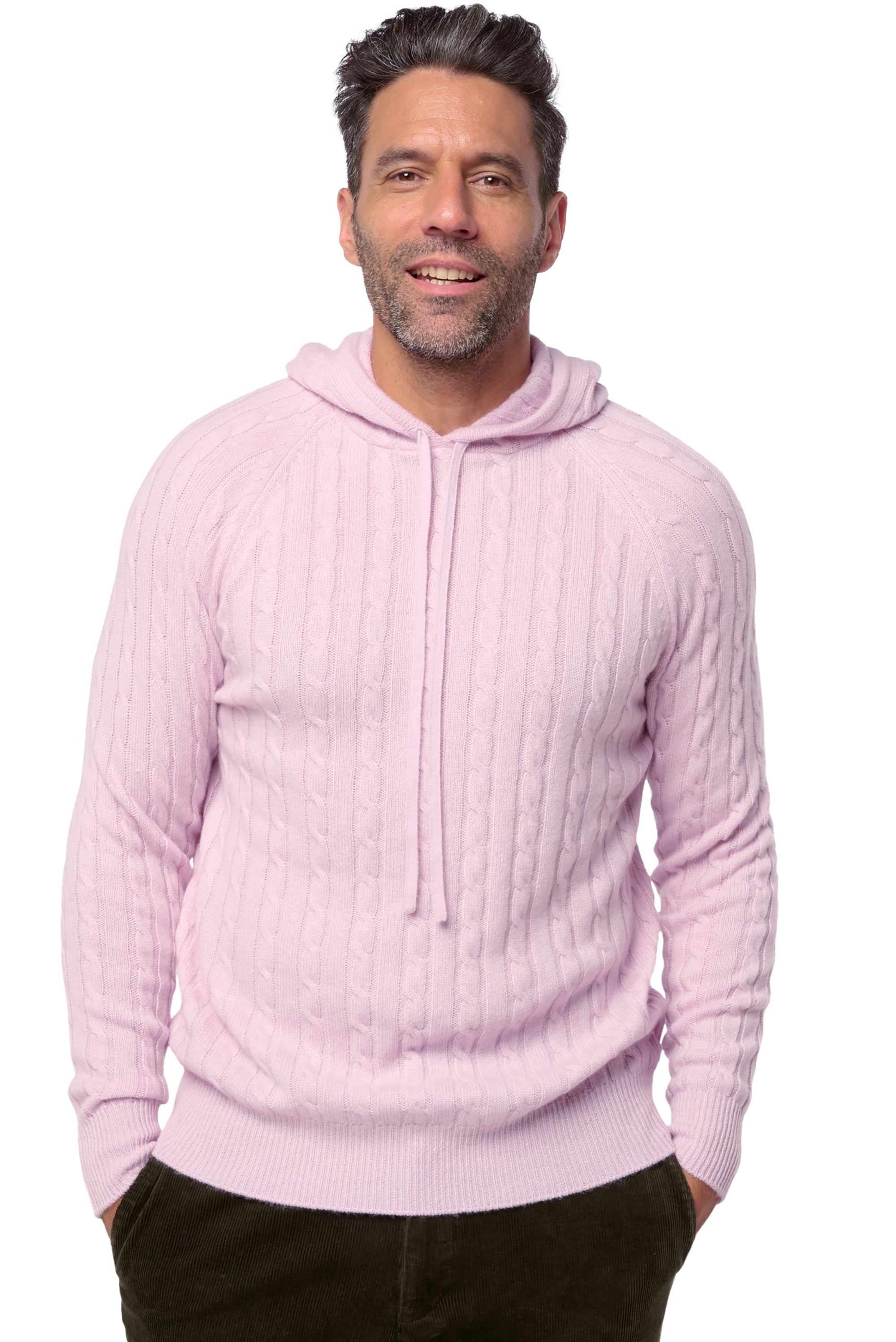 Detroit in cashmere da uomo - pale purple - Mahogany