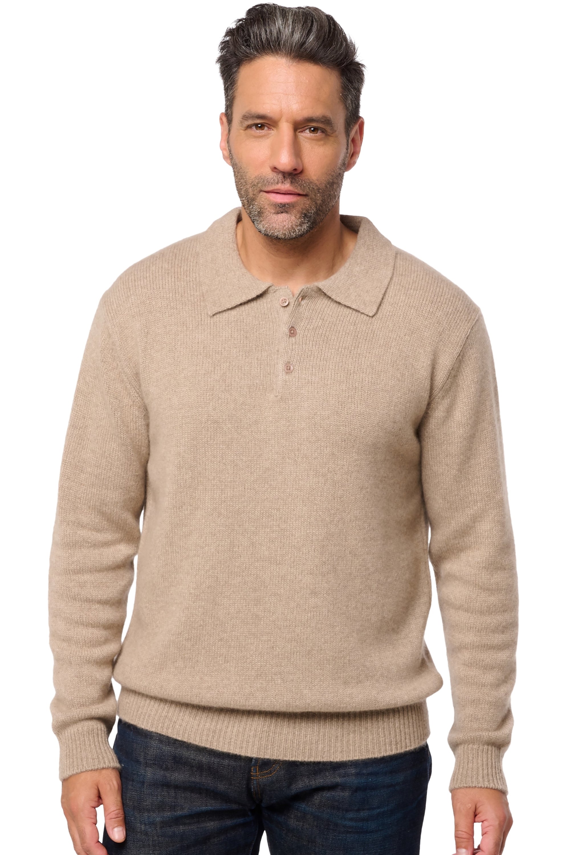 Drome in cashmere uomo - natural brown - Mahogany