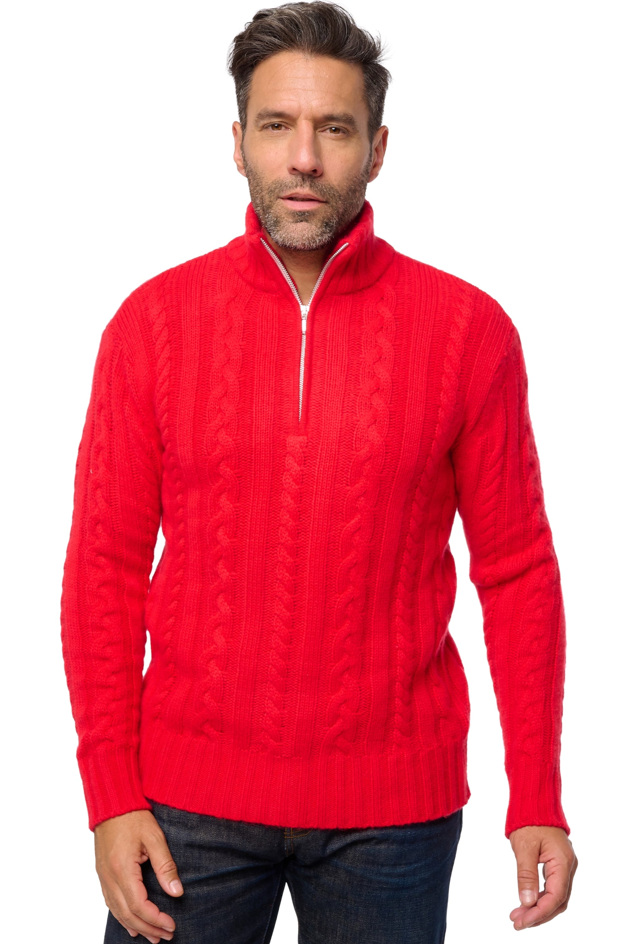 Düsseldorf in cashmere uomo - rosso - Mahogany
