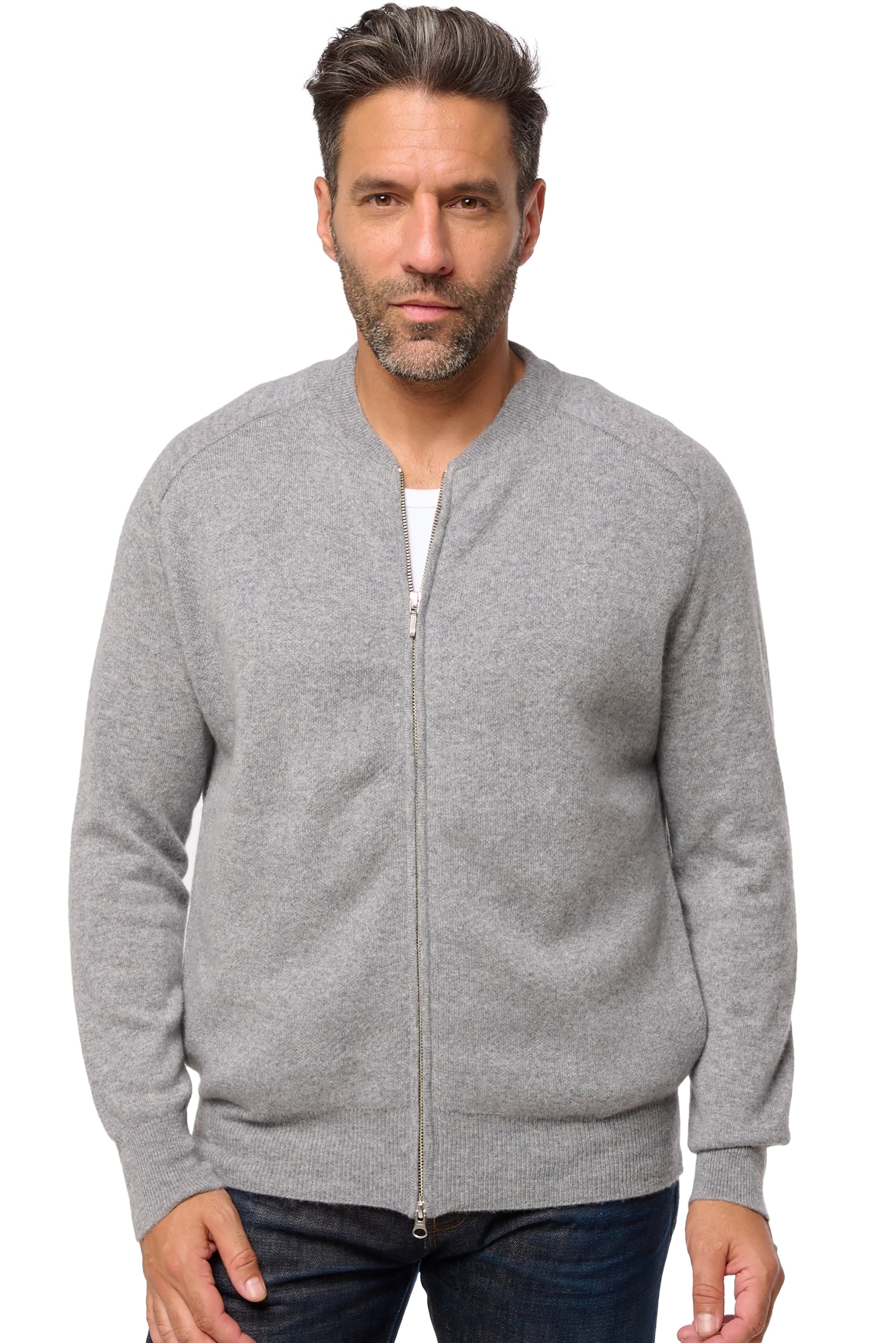 Dwaren in cashmere uomo - grigio chiné - Mahogany