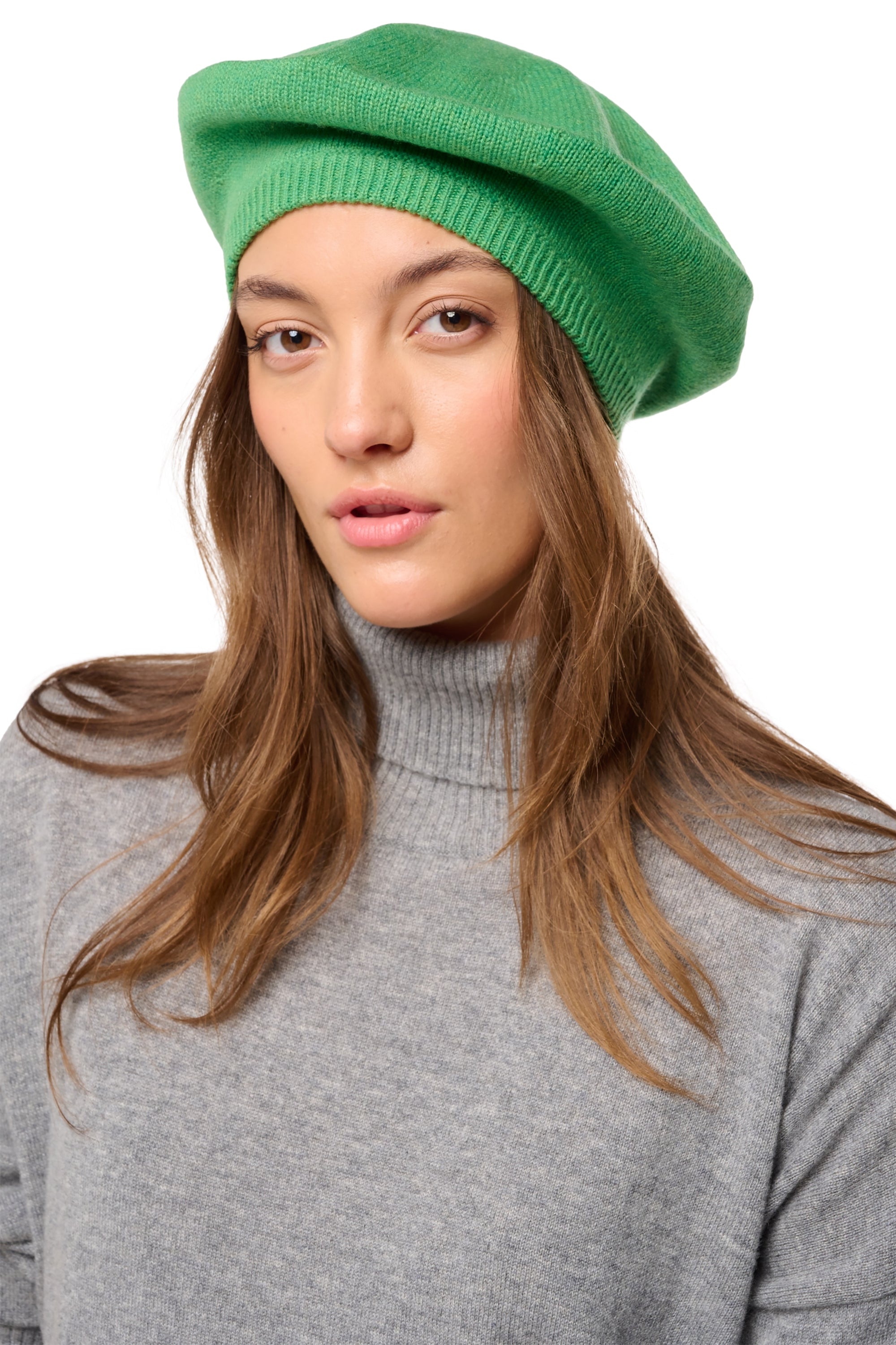 Berretto in cashmere, 100% Cashmere, unisex, normale / 2 e 4 fili, maglia normale, Mahogany