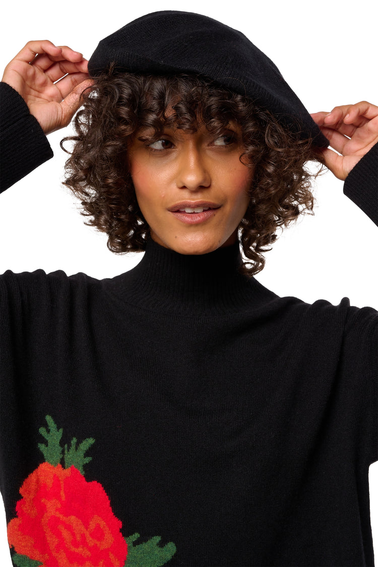Denise in cashmere misto - nero - Mahogany