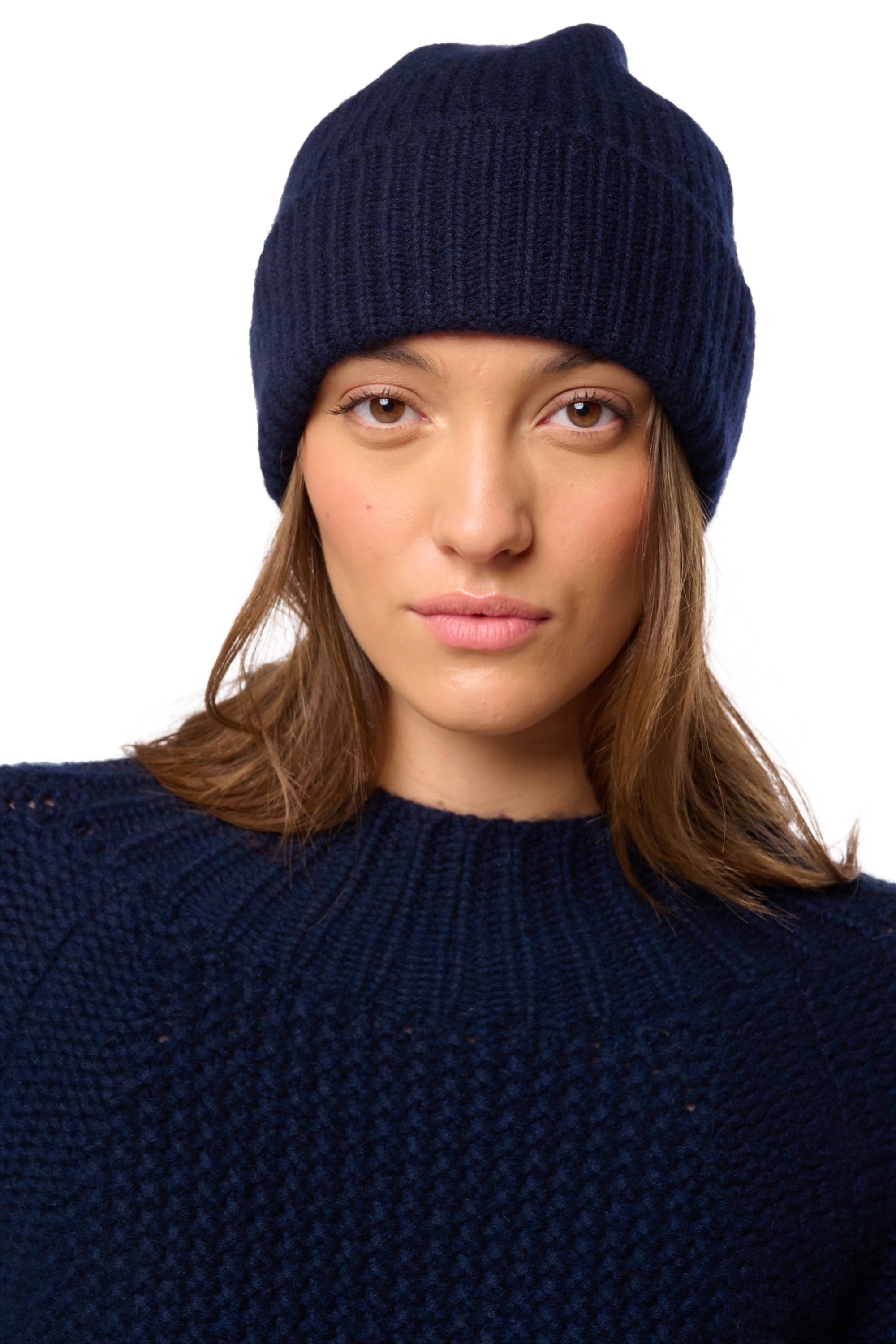 Dido in cashmere misto - blu marino scuro - Mahogany