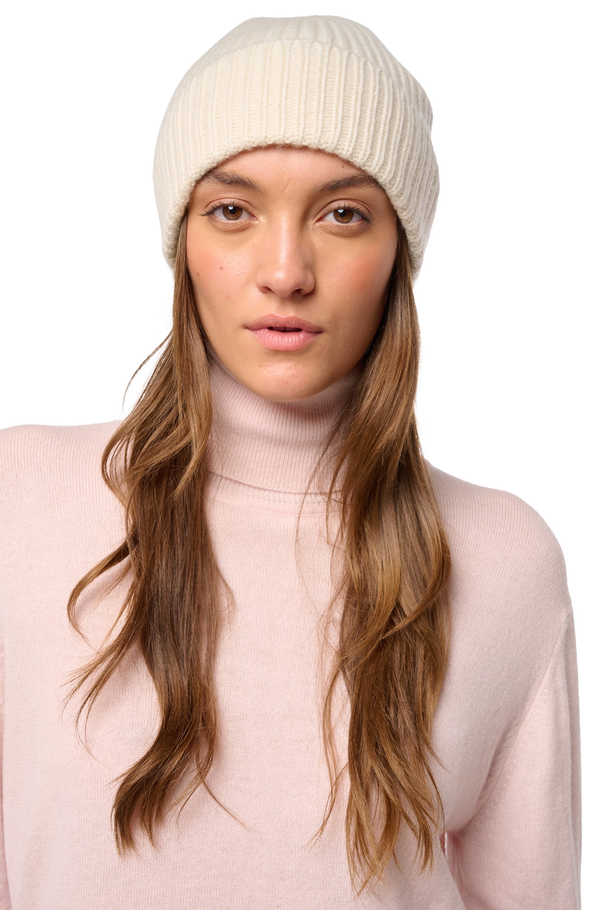 Dido in cashmere misto - natural écru - Mahogany
