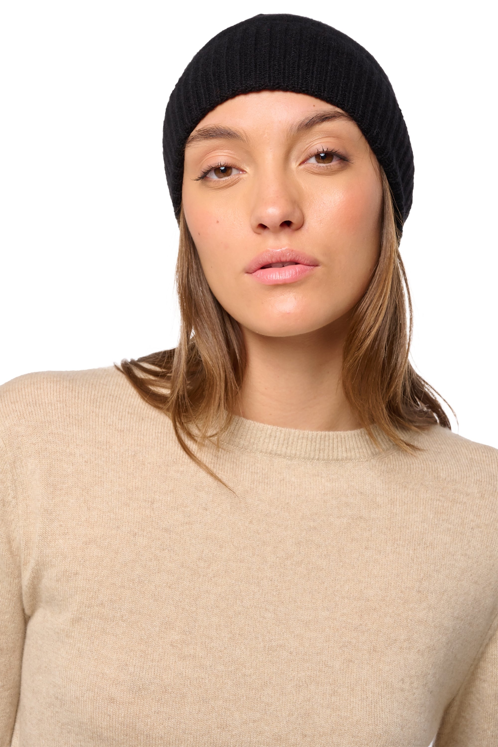 Dixie in cashmere misto - nero - Mahogany