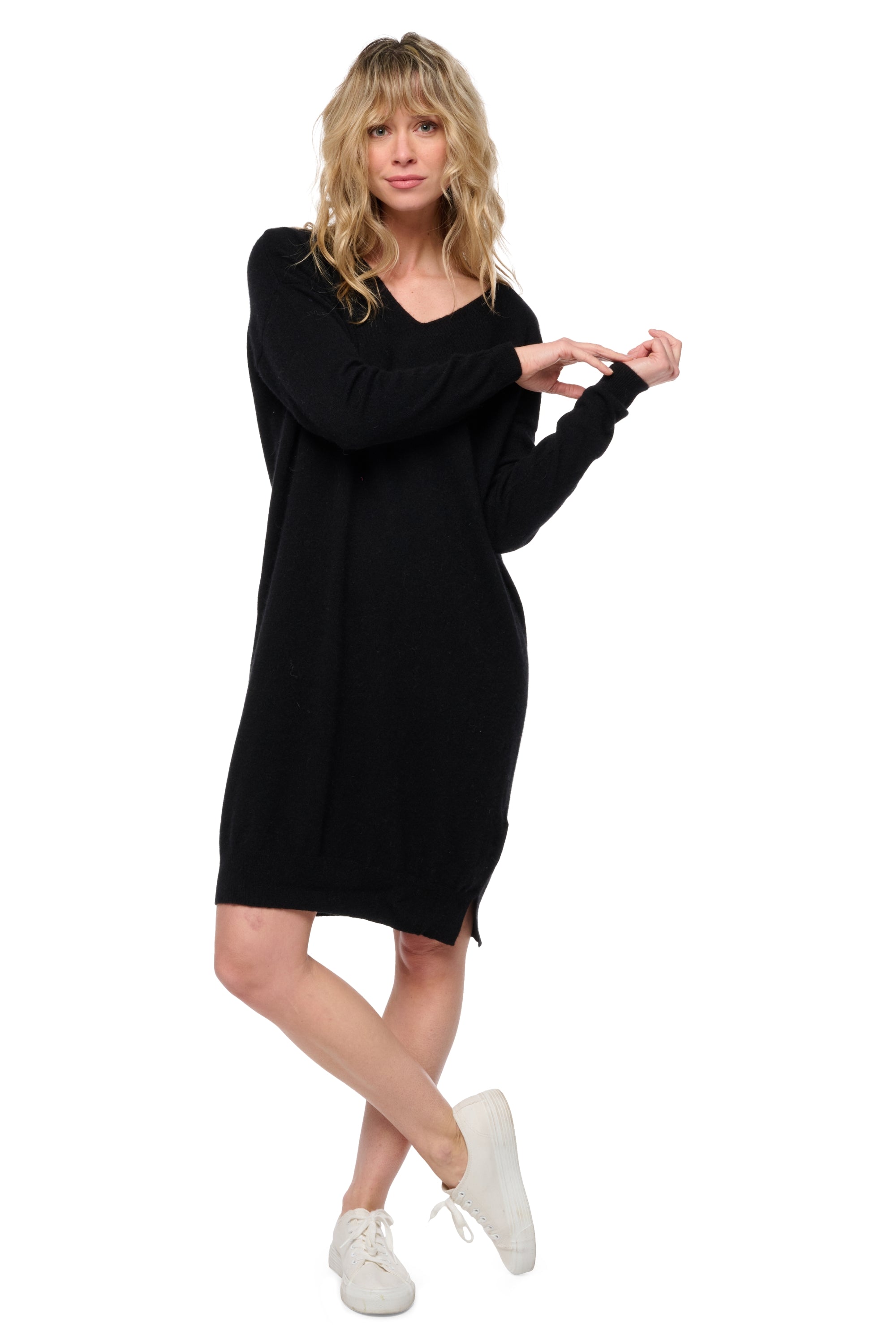 Syracuse in cashmere donna - nero - Mahogany