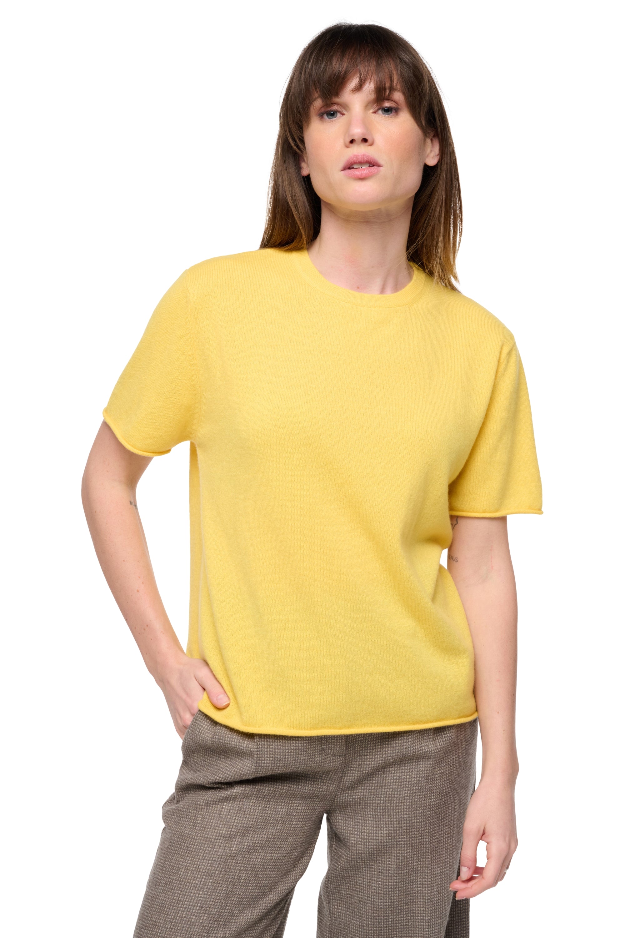 Seattle in cashmere donna - daffodil - Mahogany