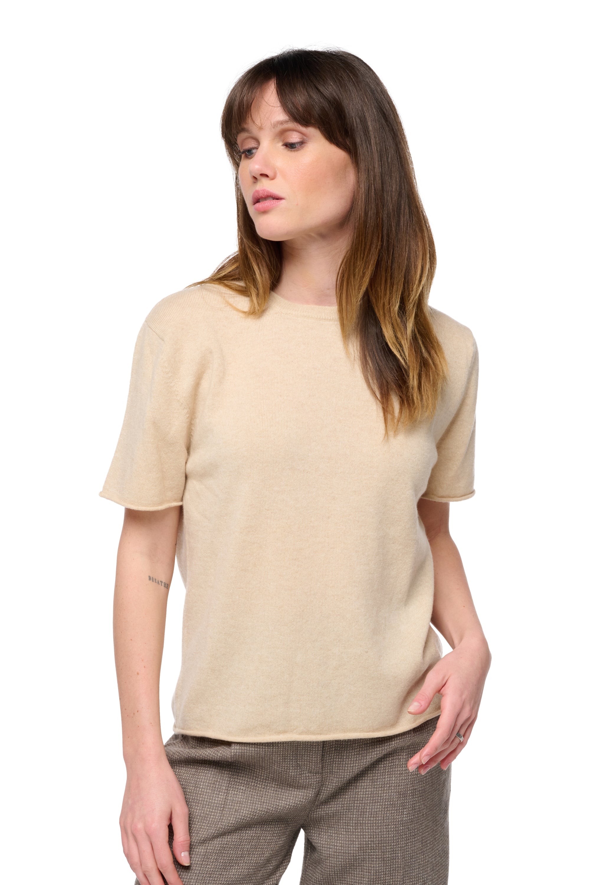 Seattle in cashmere donna - natural beige - Mahogany