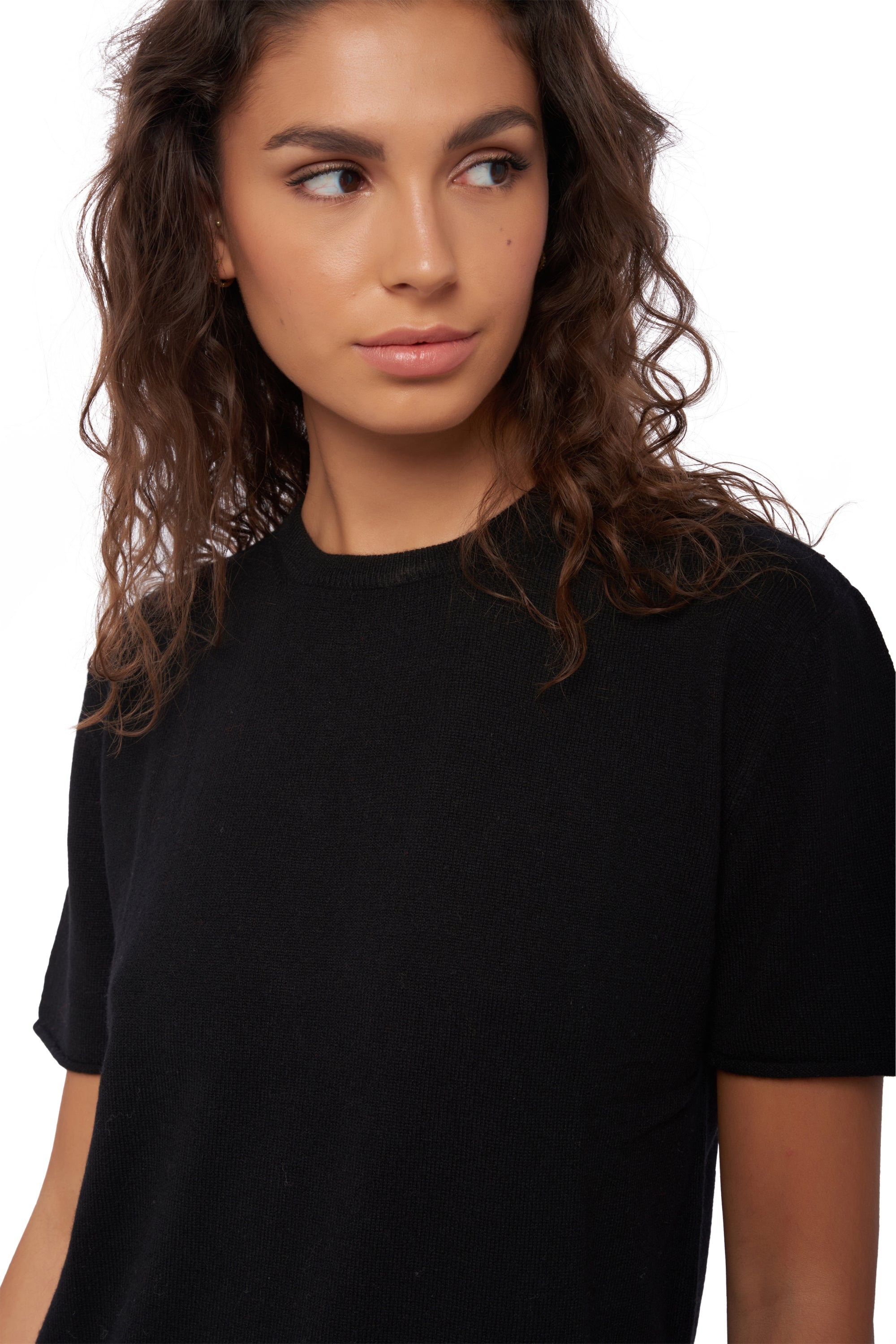 Seattle in cashmere donna - nero - Mahogany