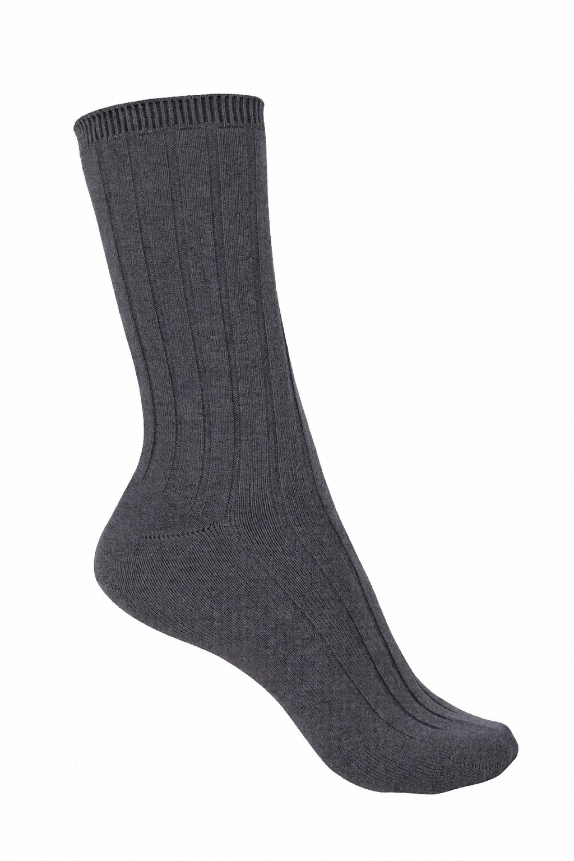 Calzini in cashmere & elastan, 88% Cashmere / 12% Elastan, donna, normale / 2 e 4 fili, a coste, Mahogany