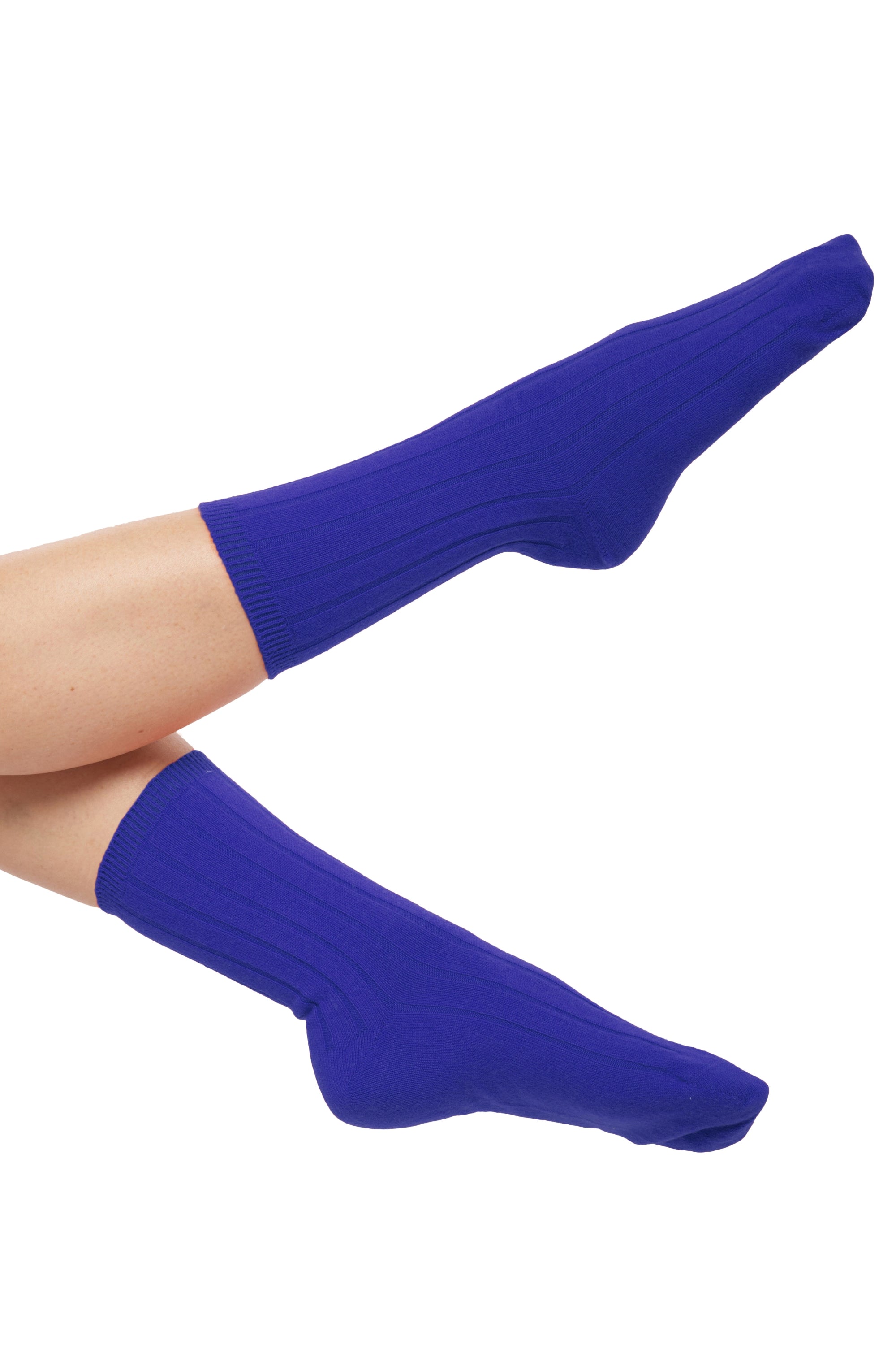 Dragibus in cashmere & elastan donna - blu lapislazzuli - Mahogany